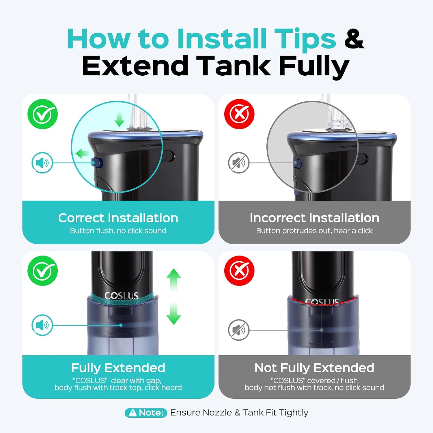 Thumbnail 1 de COSLUS T50 Portable Water Flosser for Travel
