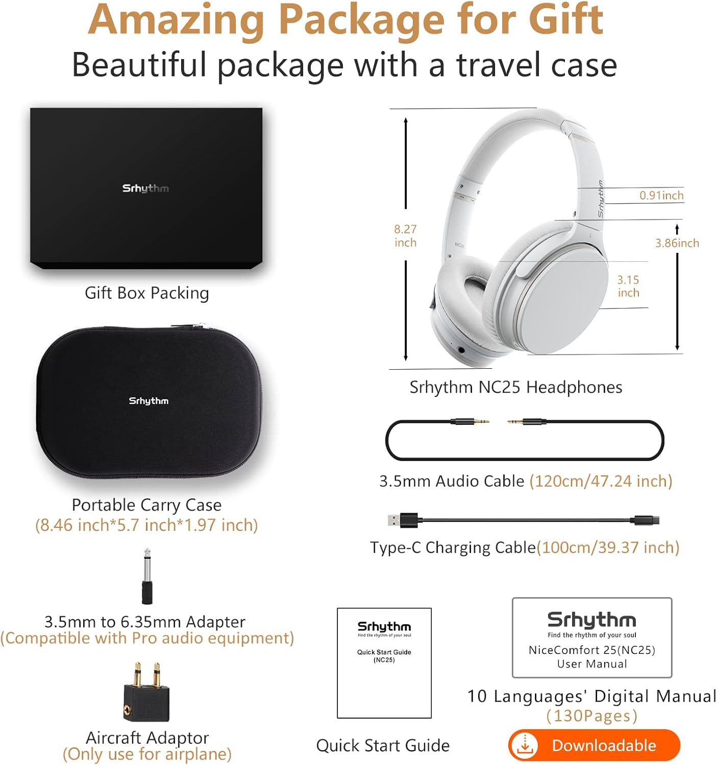 Thumbnail 5 de Srhythm NC25 Noise Cancelling Headphones 50H