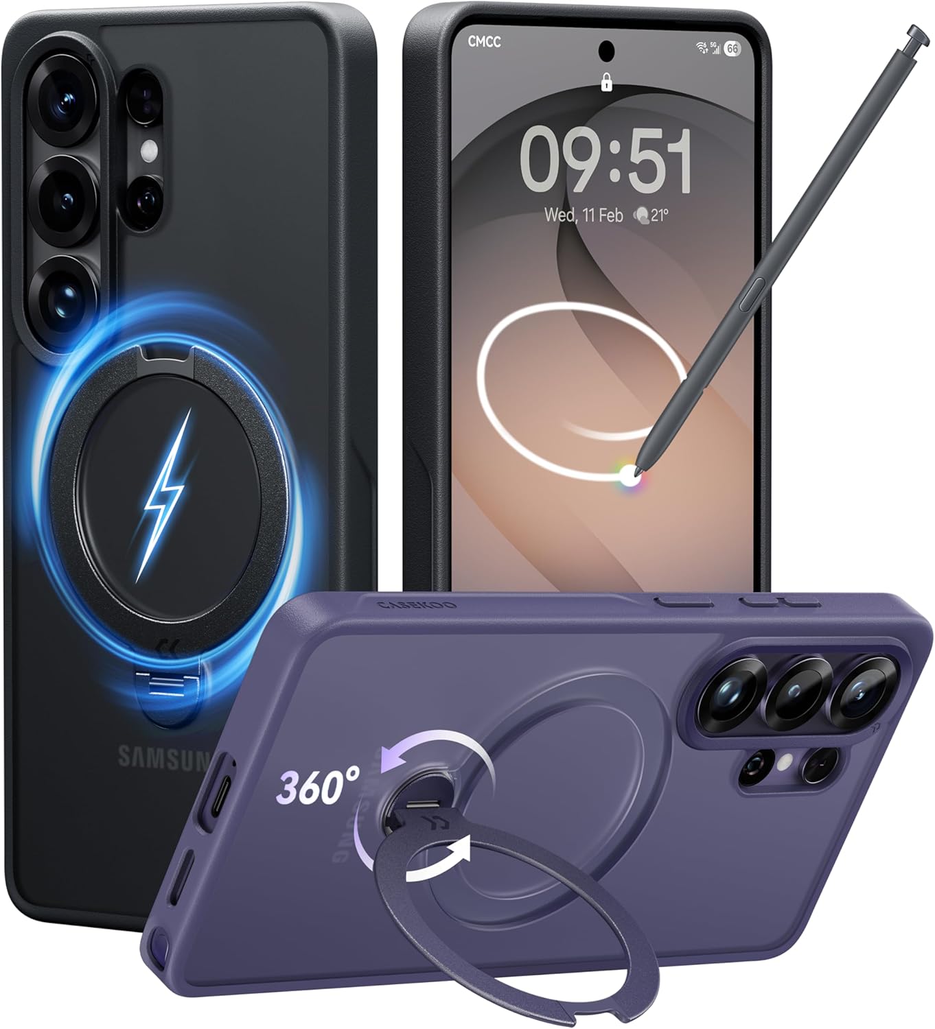 Detalle de CASEKOO S26 Ultra case 16FT military protection