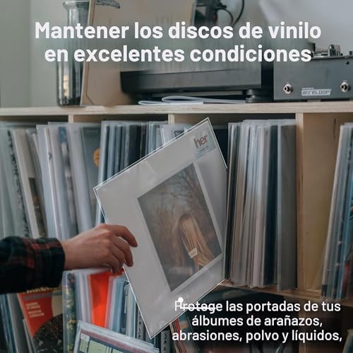 Detalle de GPXIIZ 50x Fundas Vinilos LP Exterior 12 Pulgadas Transparente