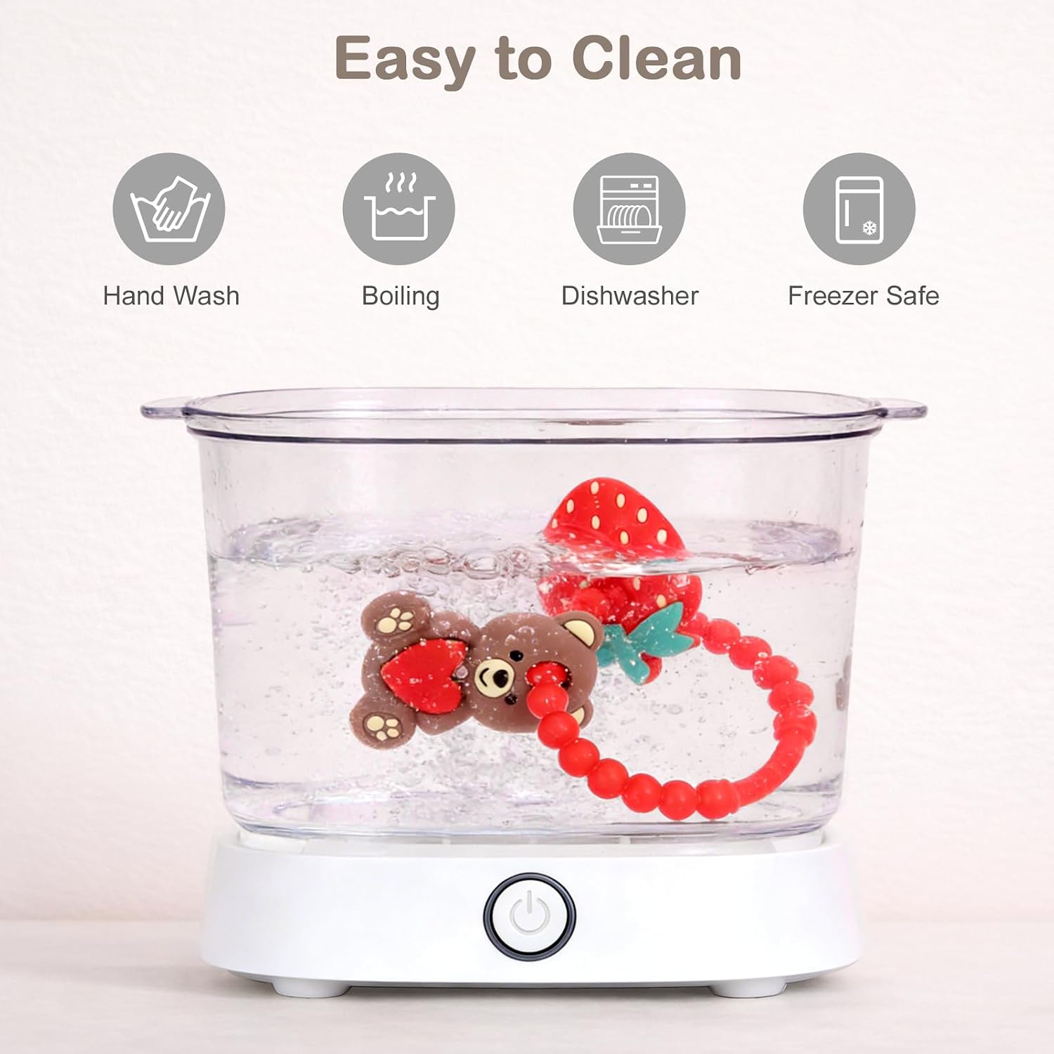 Thumbnail 6 de Valentine’s Baby Teething Toys, Silicone Teddy Bear & Strawberry Teethers