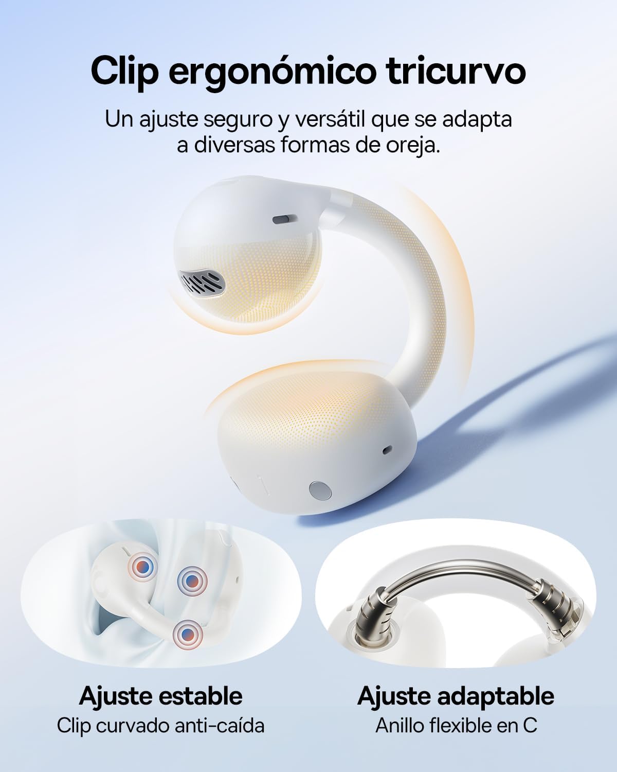 Detalle de Baseus BC1 Auriculares abiertos Bluetooth 6.0 38H