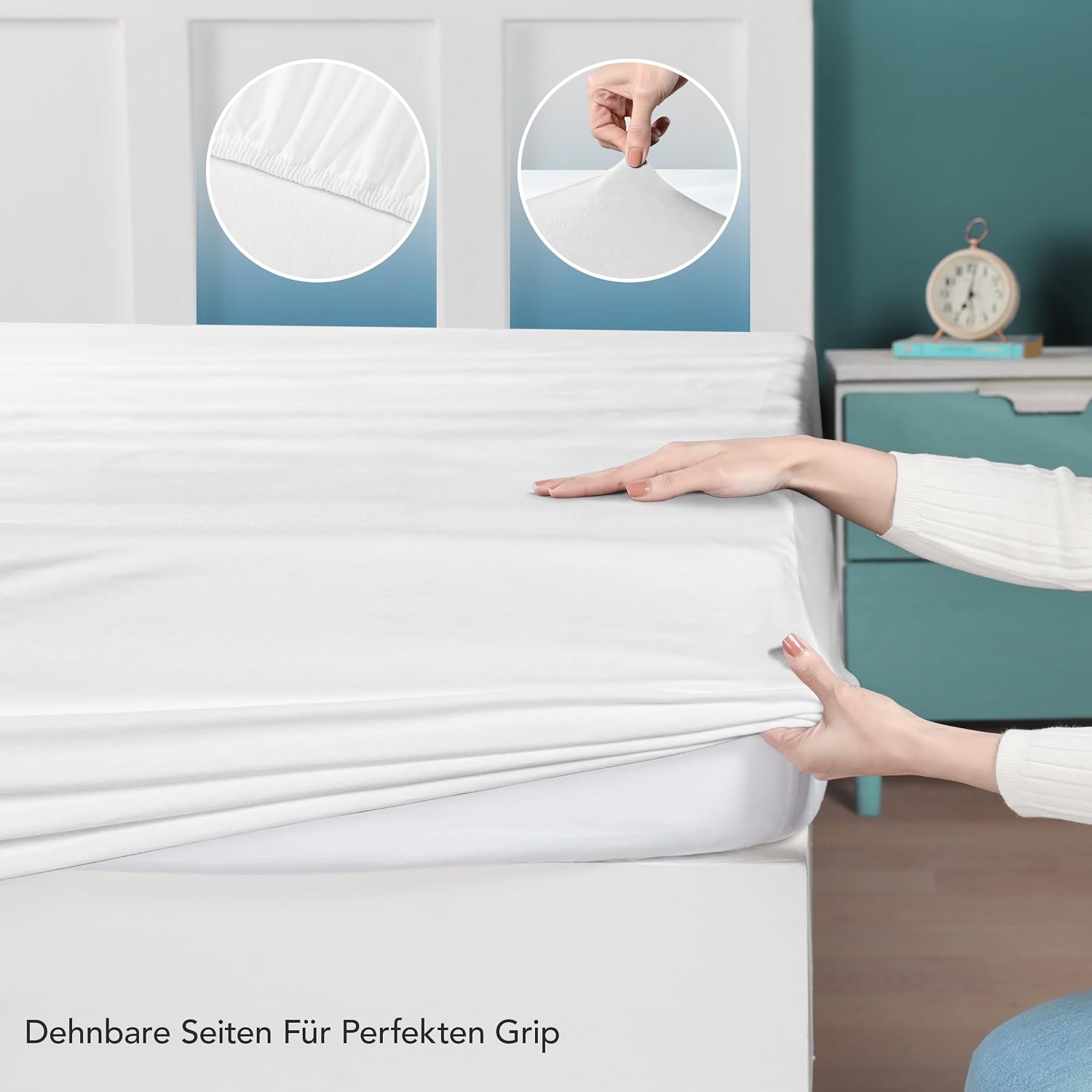 Detalle 2 de Utopia Bedding Jersey Spannbettlaken 200 x 200