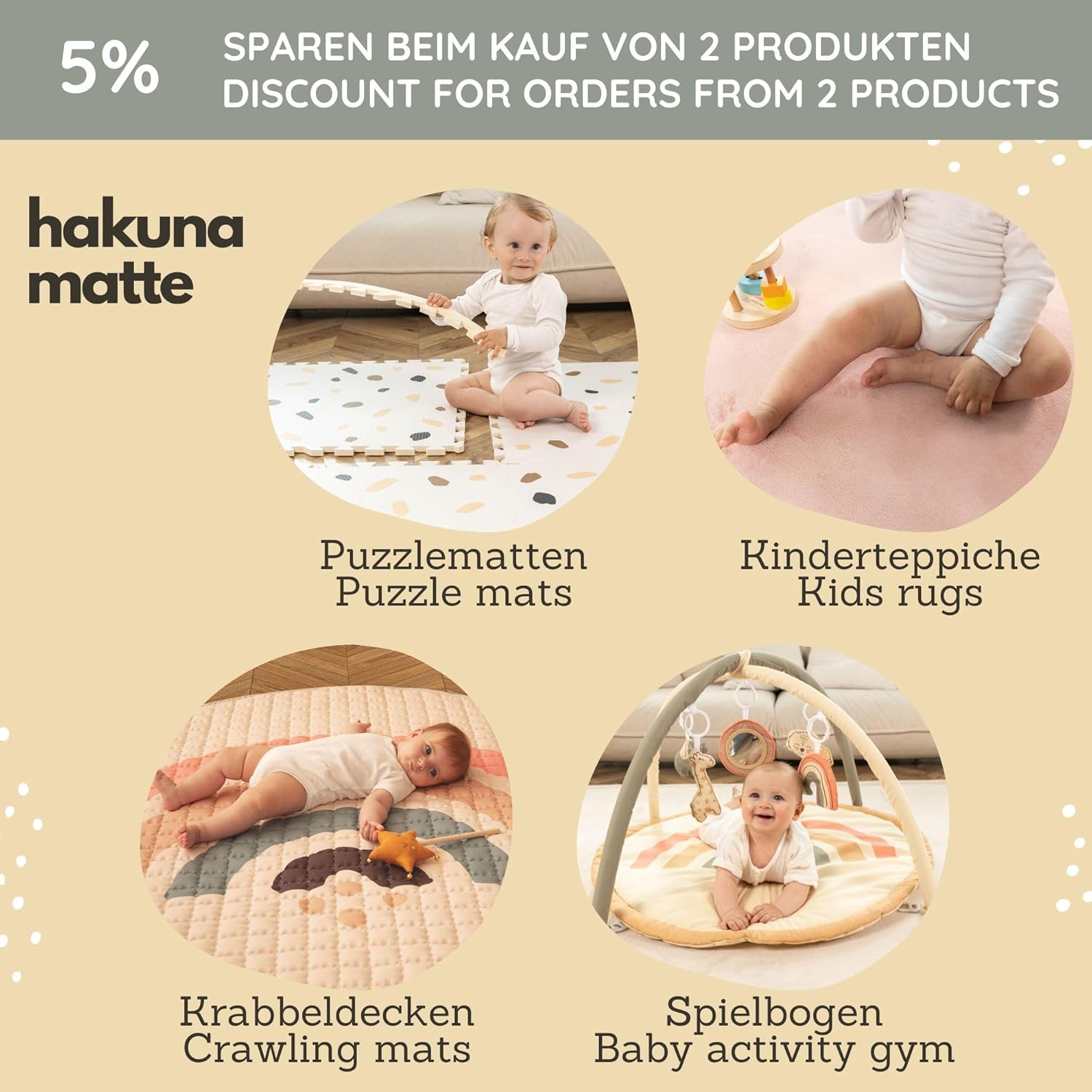Thumbnail 5 de Hakuna Matte Puzzlematte Baby 1,2 x 0,9 m