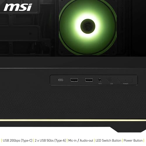 Thumbnail 5 de MSI mag PANO 110R PZ carcasa ATX para torre — GPU 400 mm 🖥