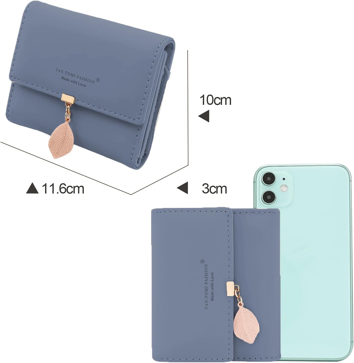 Thumbnail 4 de CALIYO Damen-Geldbörse dunkelblau 11,6 cm