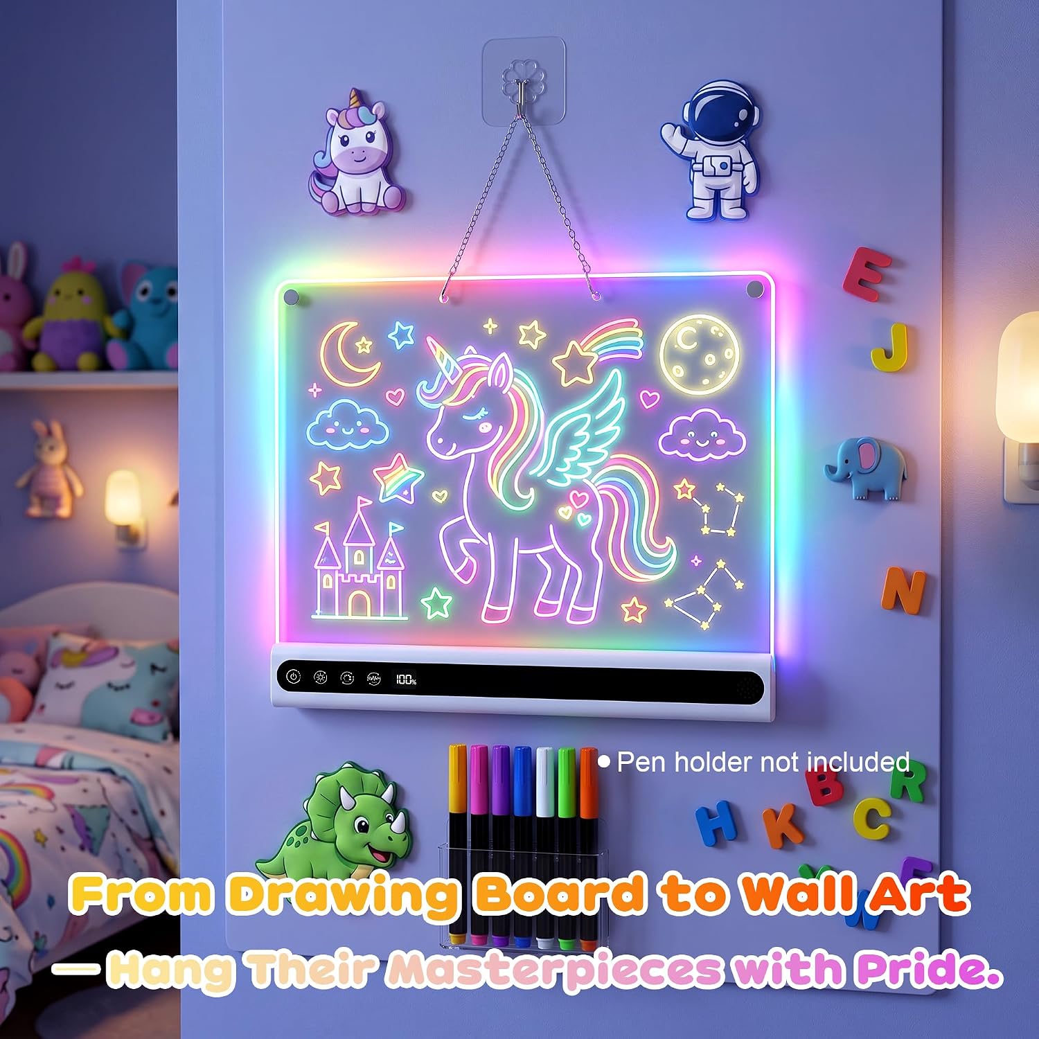 Thumbnail 5 de GOLSPARK JSK-X19 16-Inch LED Drawing Board with Music and 14 Light Effects