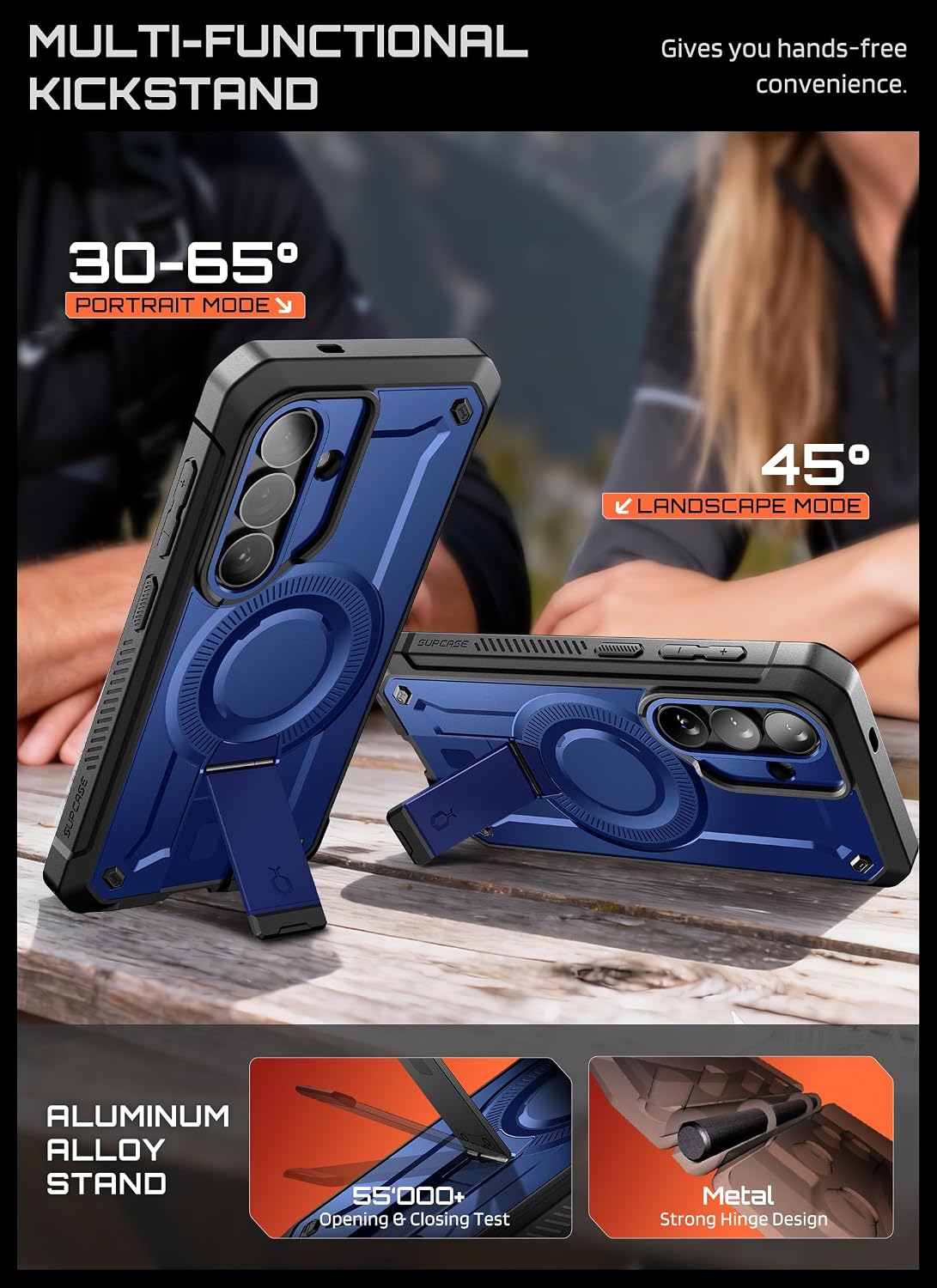 Thumbnail 5 de SUPCASE SUP-Galaxy2026-S26-MagPro-SP-2Set-Black Galaxy S26 Case with Kickstand