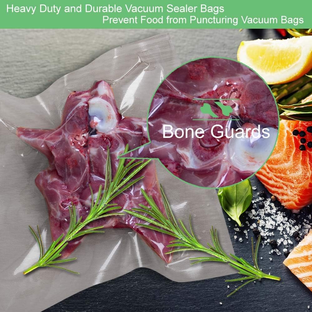 Detalle de KitVacPak 200-Count Gallon Vacuum Sealer Bags, 11 x 16 in, BPA-Free