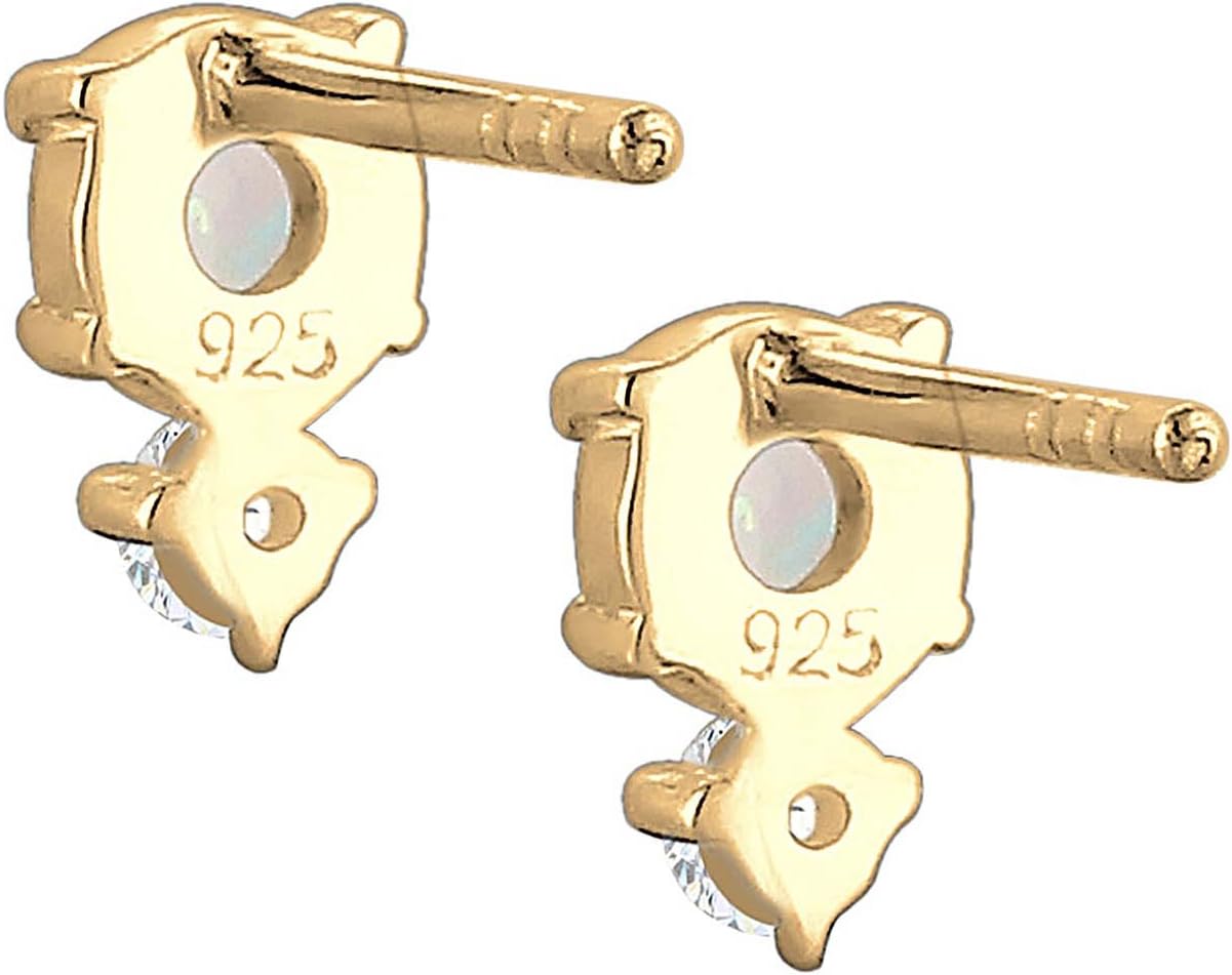 Detalle 2 de Elli Boucles d'oreilles vintage argent 925 plaqué or