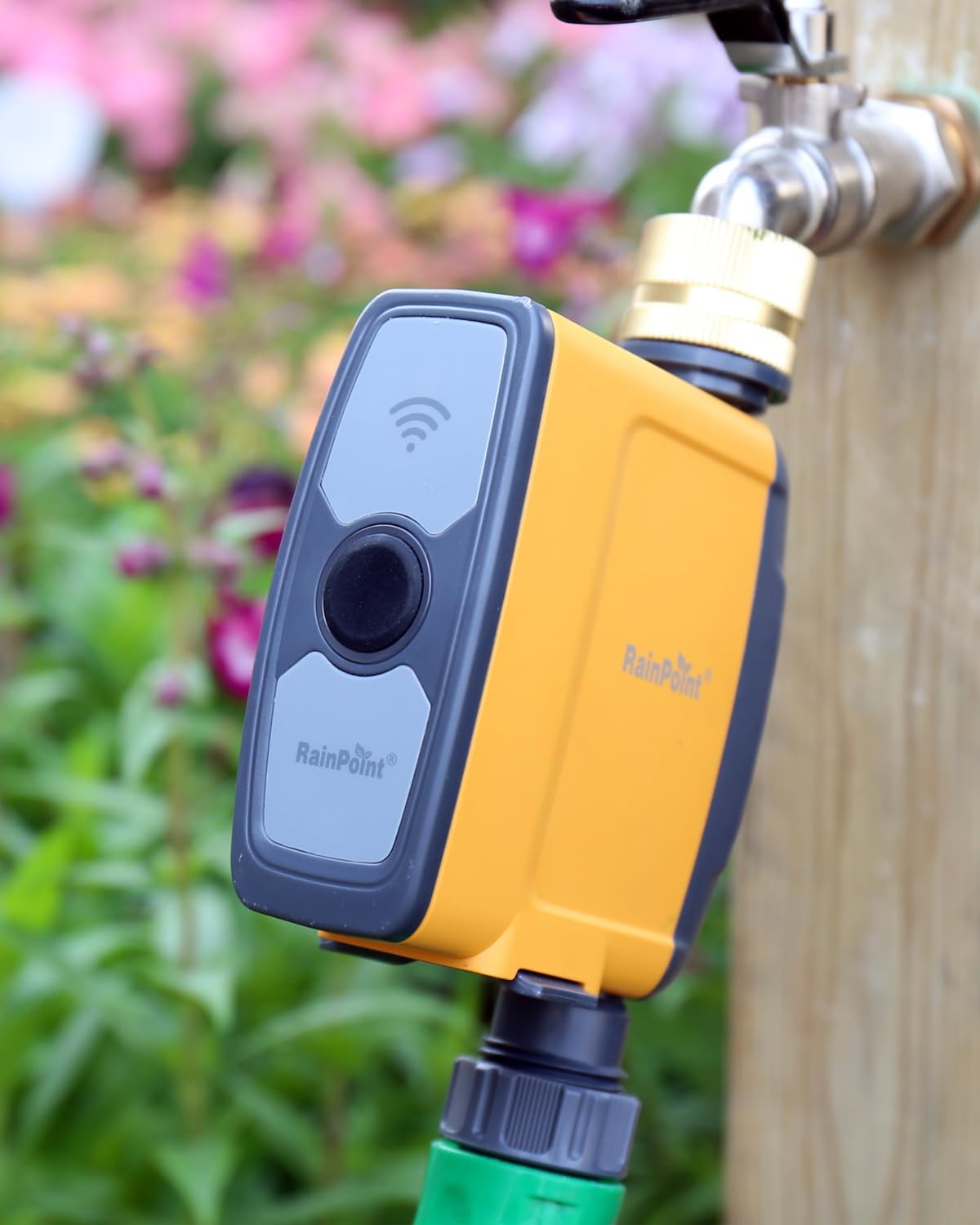 Detalle 2 de RAINPOINT Centralina Irrigazione WiFi con ingresso in ottone — necessita hub TWG004WRF
