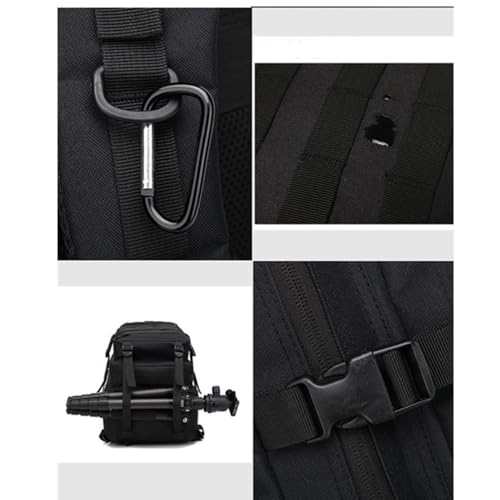 Detalle de smallrun Mochila táctica militar 45L kaki con sistema MOLLE