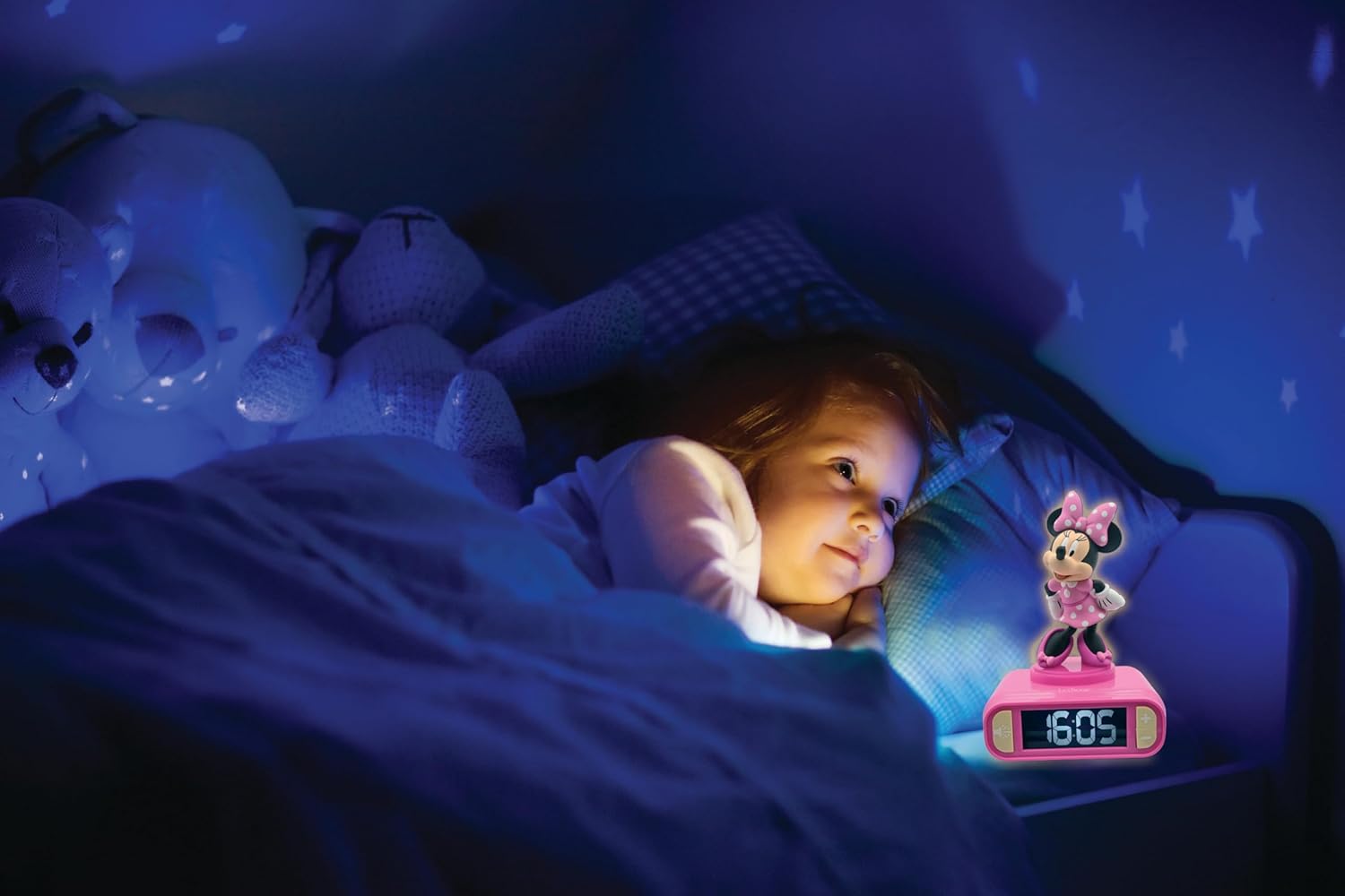 Thumbnail 6 de Lexibook Disney Minnie – Réveil veilleuse Minnie RL800MN, écran LCD rétro-éclairé, 6 mélodies et Snooze (Rose)