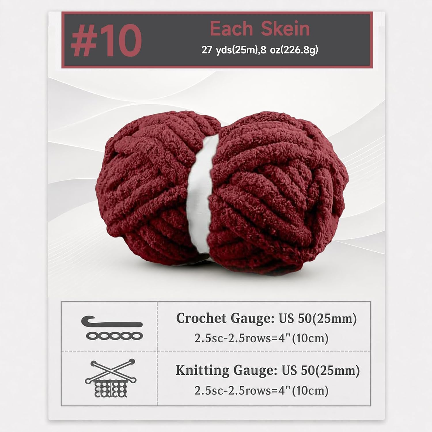 Thumbnail 6 de Chunky Hand-Knitting Yarn, 8 Skeins