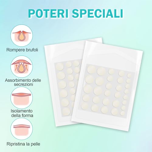 Detalle 2 de cheap4uk Patch Brufoli Visibile 264 pezzi – cerotti invisibili per il viso