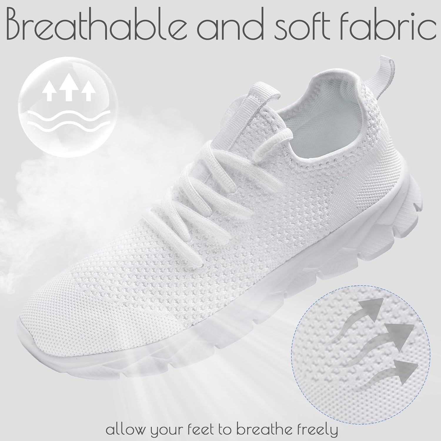 Thumbnail 3 de Oltyutc men’s mesh slip-on trainers for running, walking and gym use