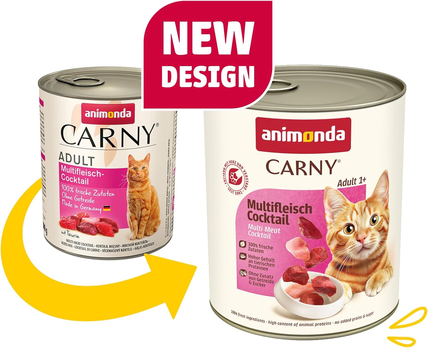 Thumbnail 1 de animonda Carny Adult cocktail multi-carne, cibo umido per gatti 6 x 800 g