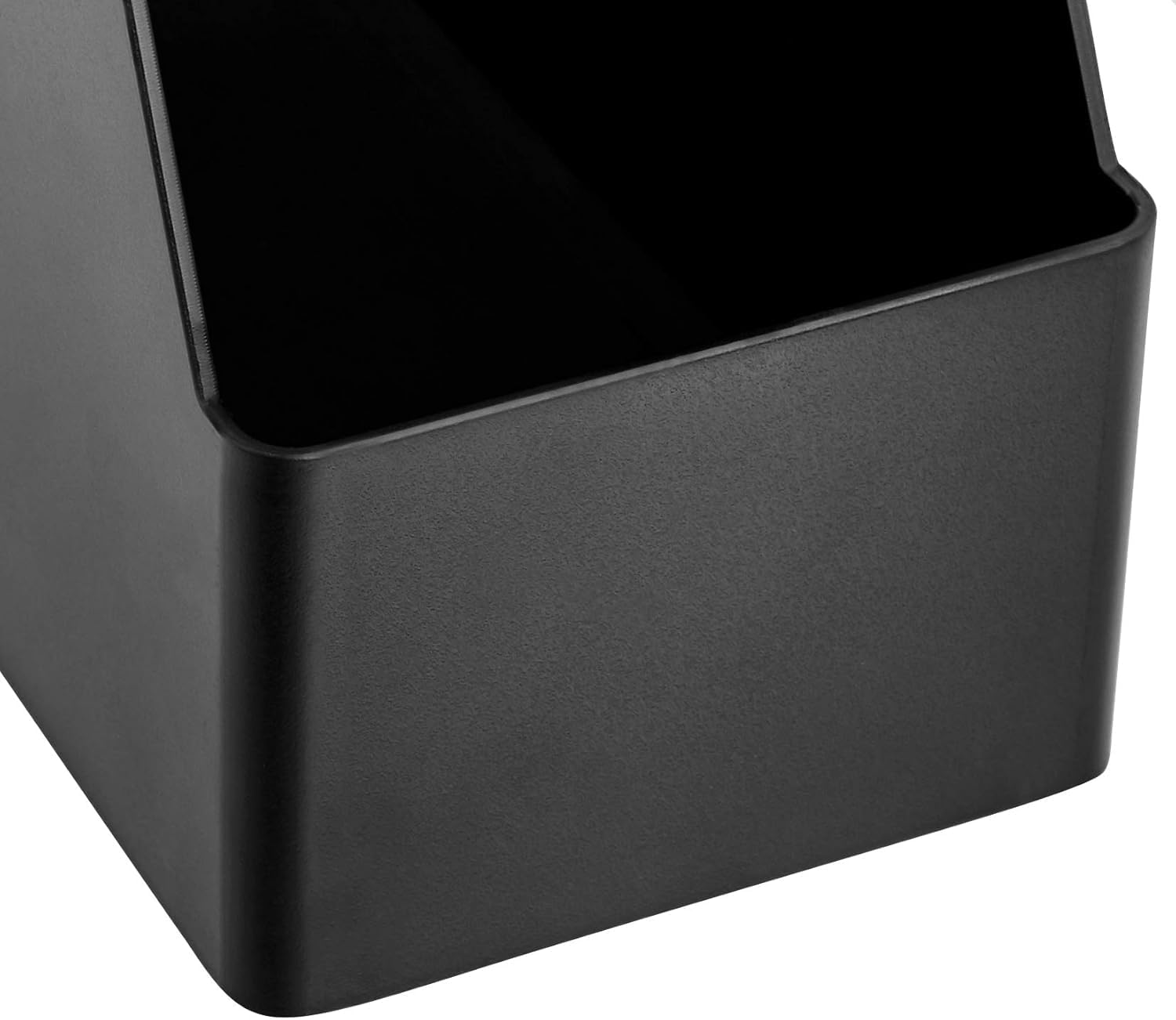 Thumbnail 6 de Amazon Basics Plastic Desk Organizer Magazine Rack and File Holder (2-Pack) – Black