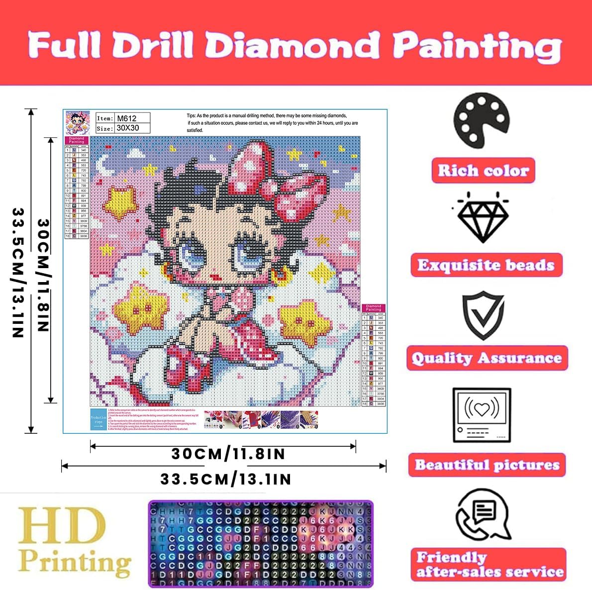Detalle 2 de eimivrc Diamond Art Kit, 12x12 inch