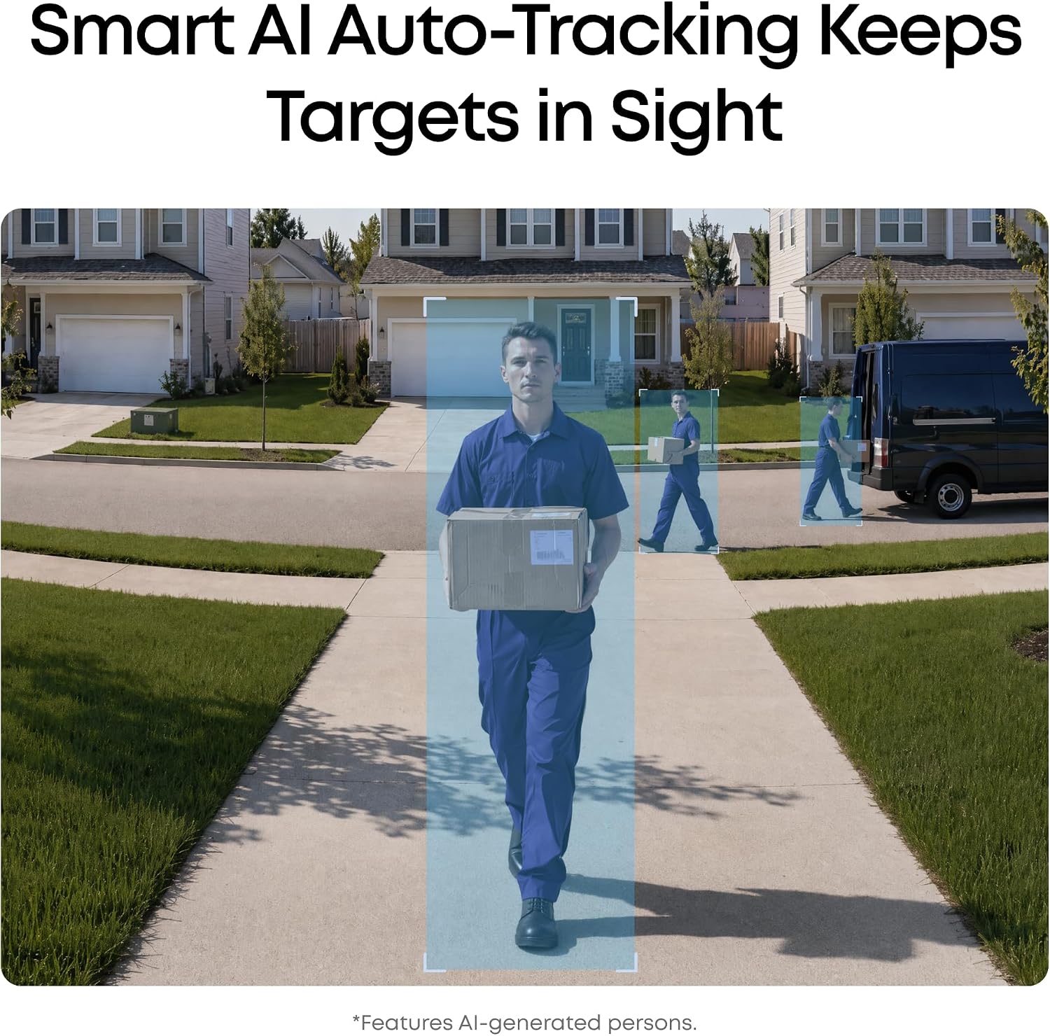Thumbnail 2 de eufy Security eufyCam C37 T814X Outdoor Solar Camera, 2K, 360° AI Tracking