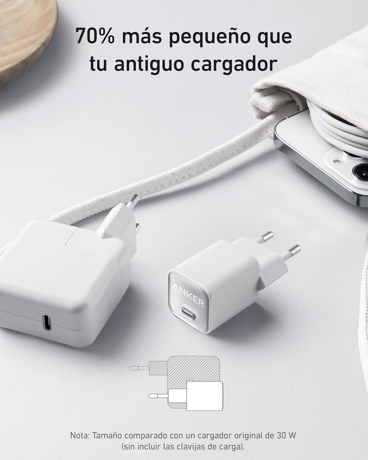 Detalle 1 de Anker Cargador GAN 30 W 511 Nano 3