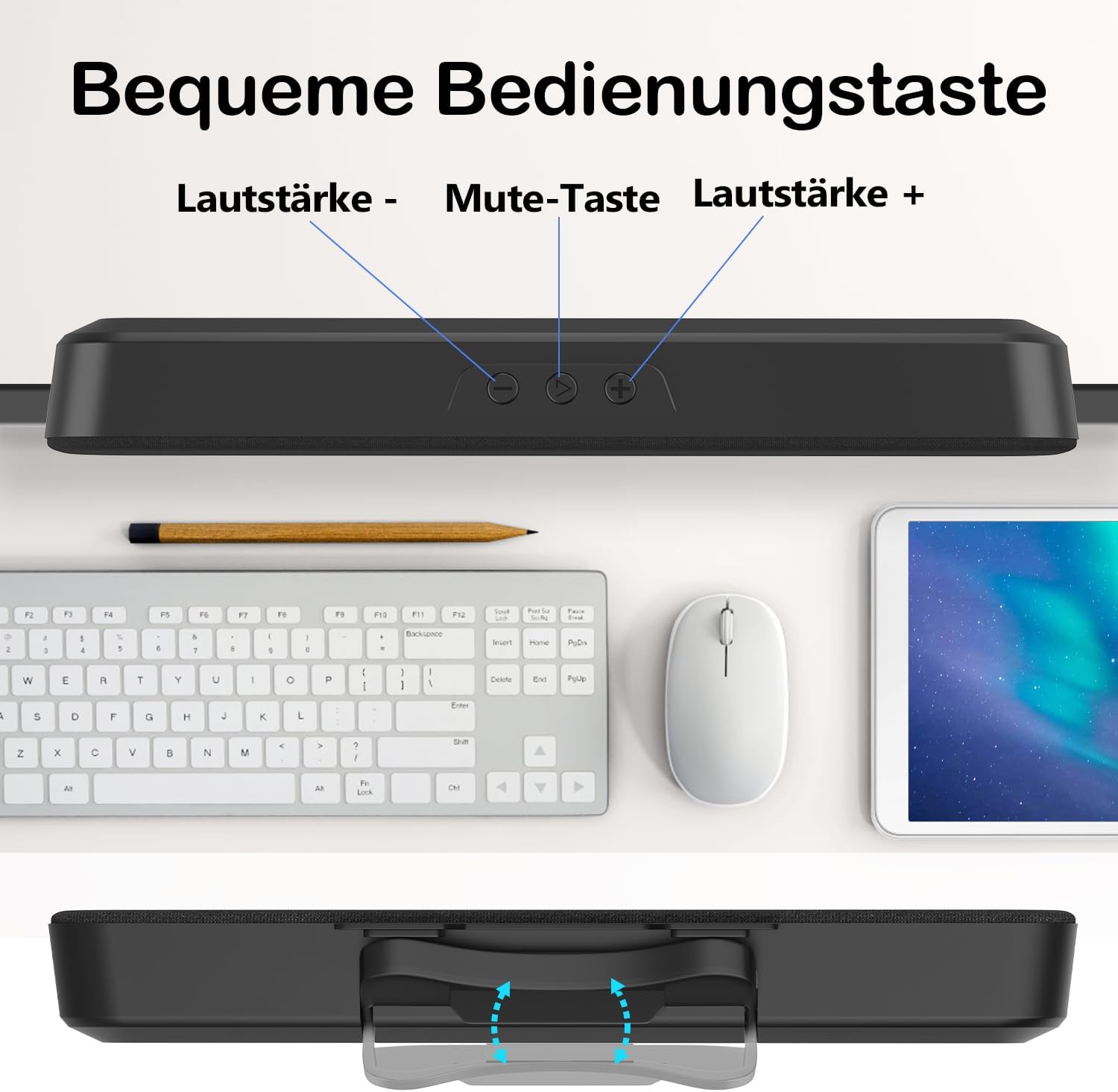 Detalle 2 de ZETIY PC Lautsprecher 10W Clip-On 🔊