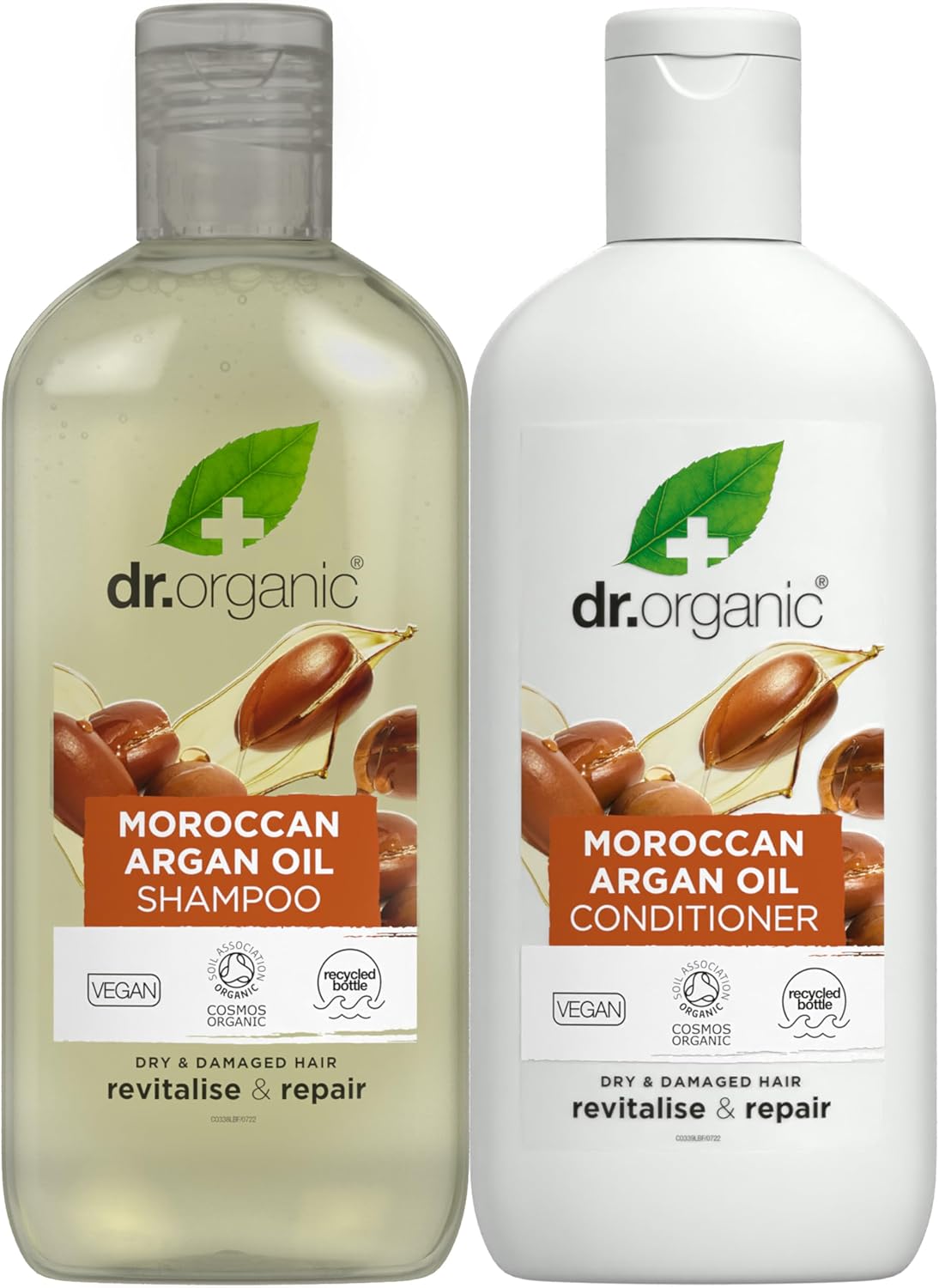 Dr Organic argan oil shampoo and conditioner set
