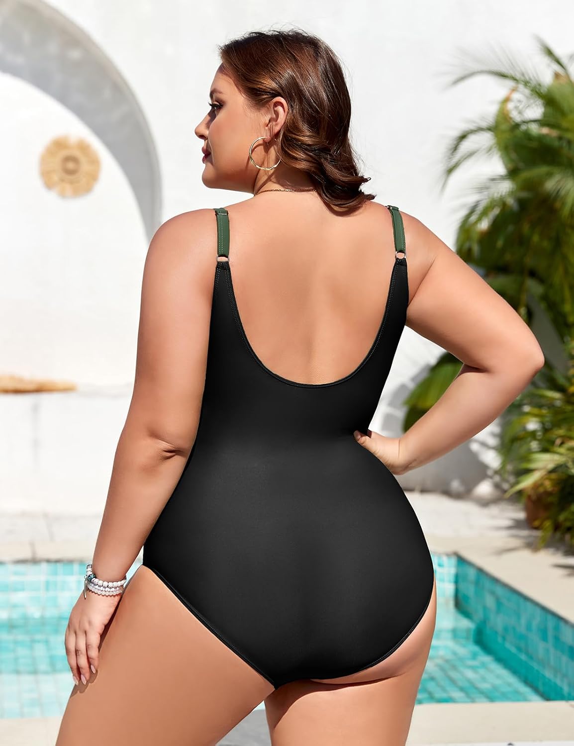 Thumbnail 4 de Tuopuda Costume da Bagno Intero Donna Taglie Forti L-4XL