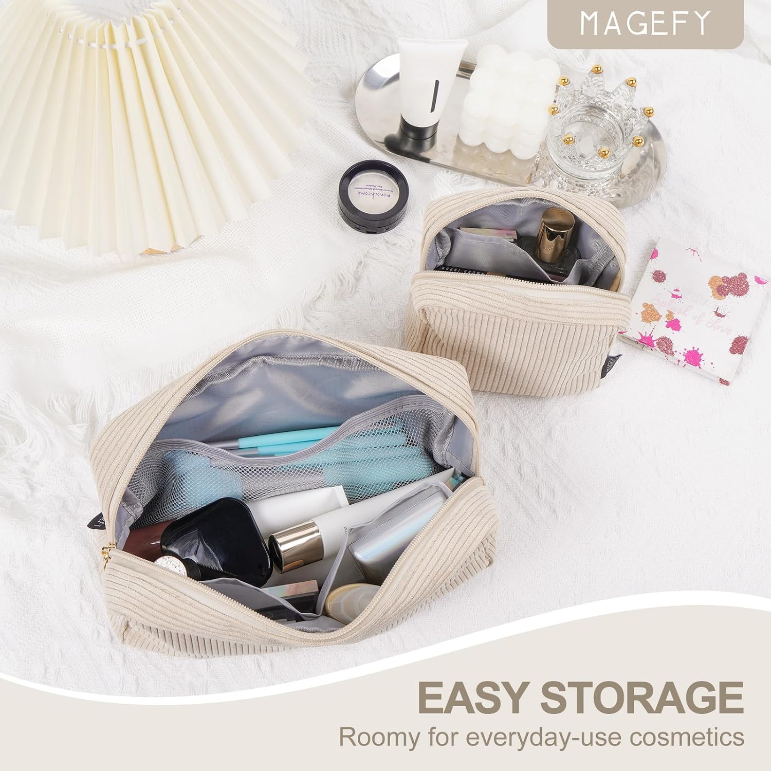 Thumbnail 4 de MAGEFY Small Makeup Bag 4.7x5.1 in