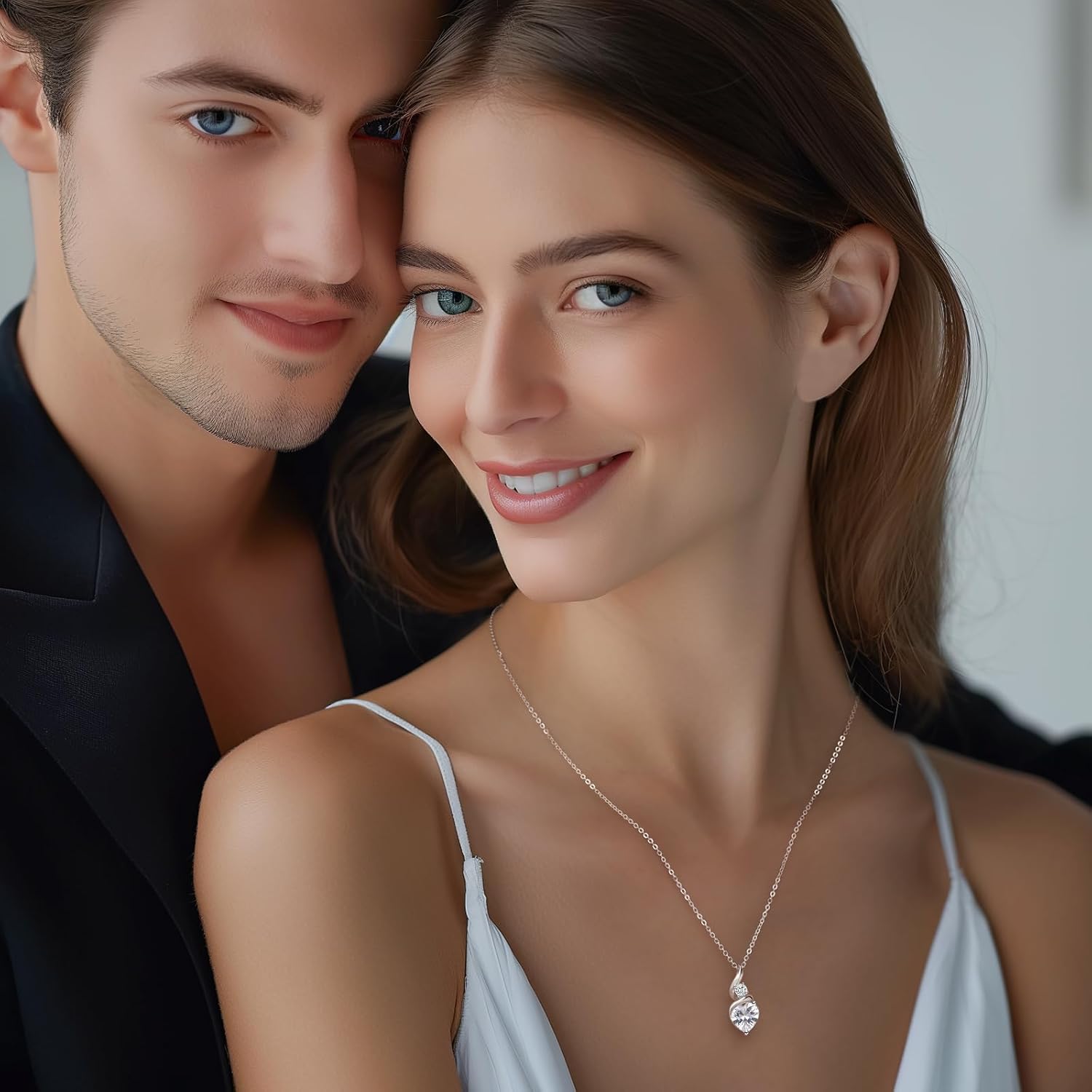 Detalle 2 de LOUISA SECRET Kette Infinity Herz 45+5 cm