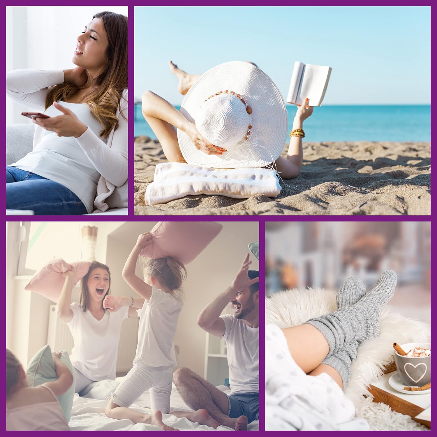 Thumbnail 4 de Leseknochen Nackenkissen Tiere (Jungle Blau) – handgestopft & waschbar aus 100% Baumwolle