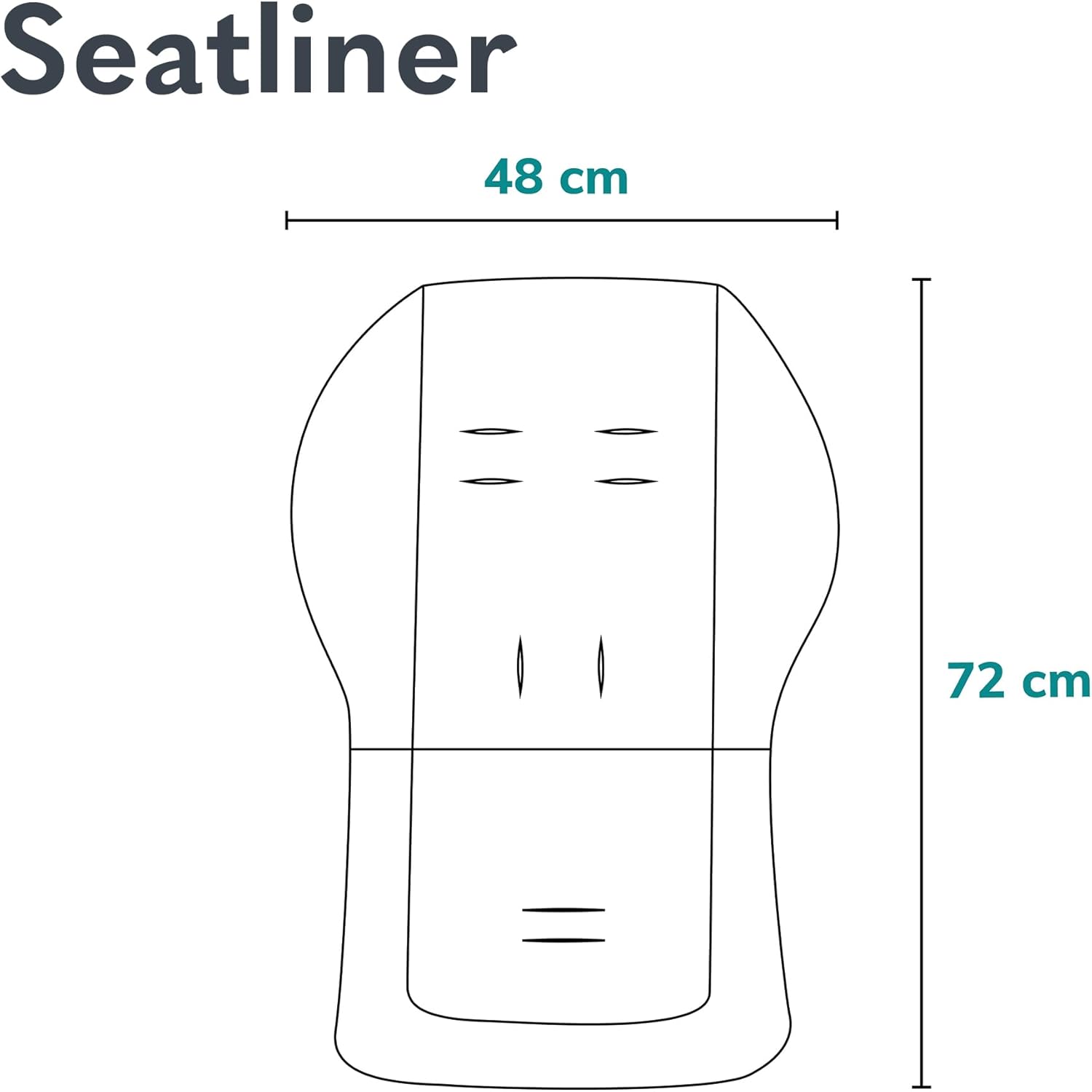 Detalle 2 de Lionelo Seatliner Universelle Kinderwagenmatratze – beidseitig nutzbar, wasserabweisend, kompatibel mit den meisten Buggy-Modellen