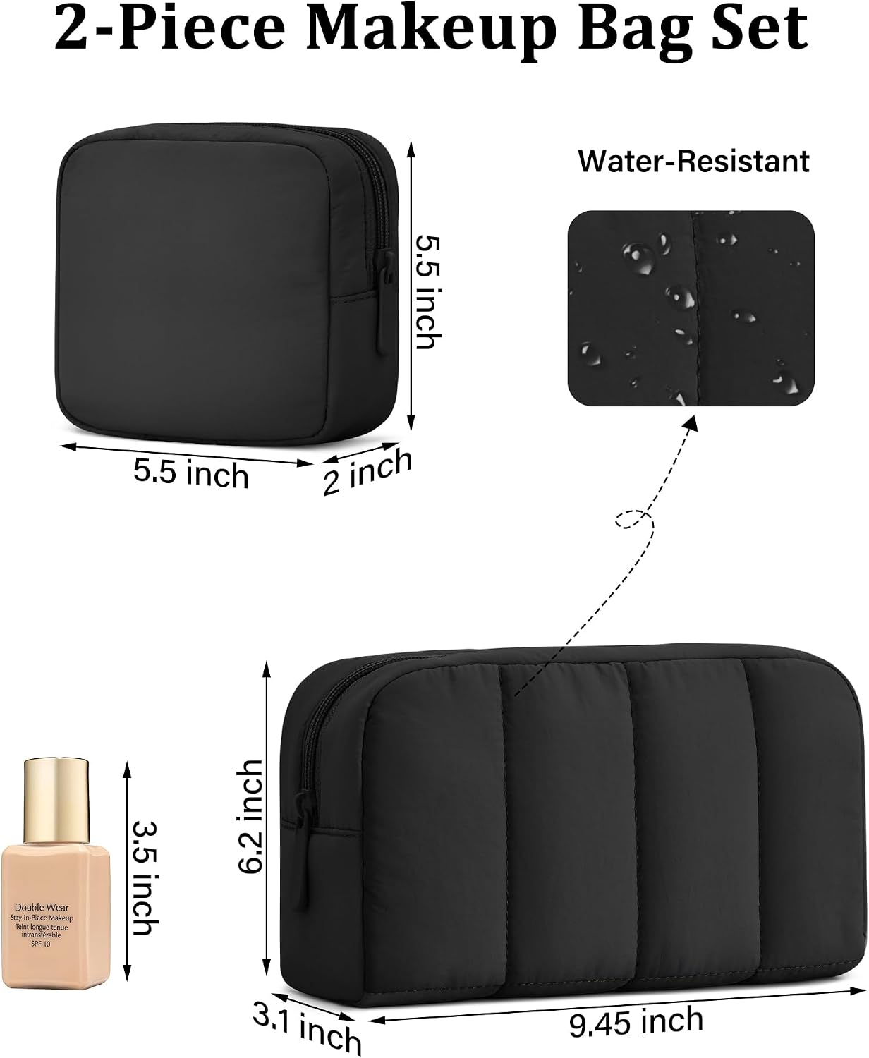 Thumbnail 1 de oscaurt Large Makeup Bag Toiletry Bag Set: A Practical Travel Companion with Smart Compartments