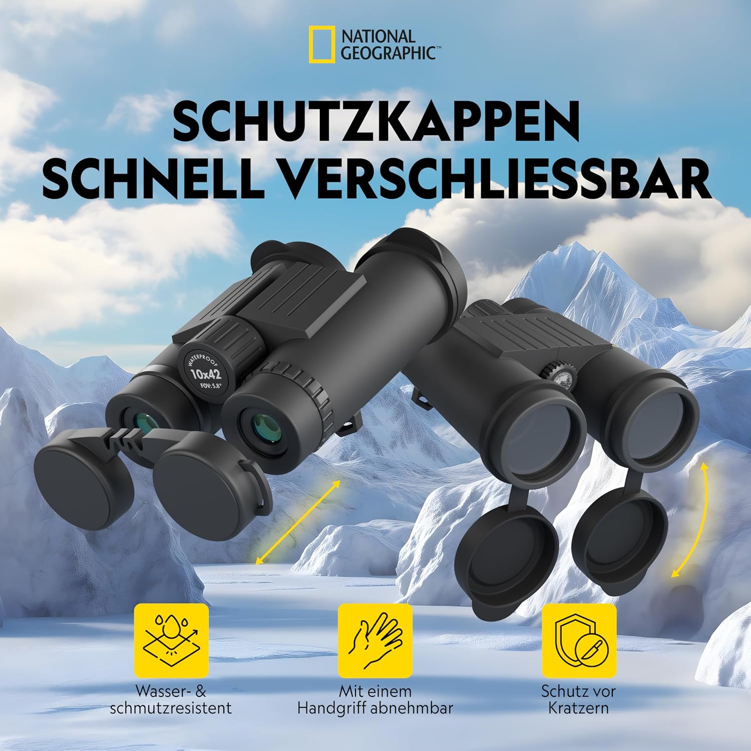 Thumbnail 6 de National Geographic Fernglas 10x42 Dachkant – wasserdicht, voll verschüttert, schwimmbar