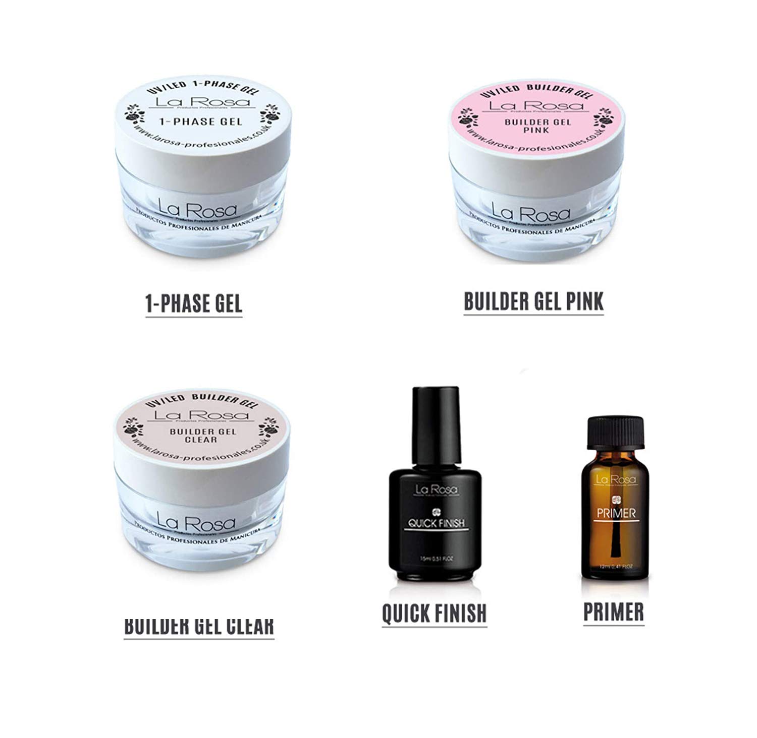 Thumbnail 6 de La Rosa Profesionales Milchiges Rosa Aufbaugel – 30 ml für UV/LED-Lampen, flexibel, mitteldick