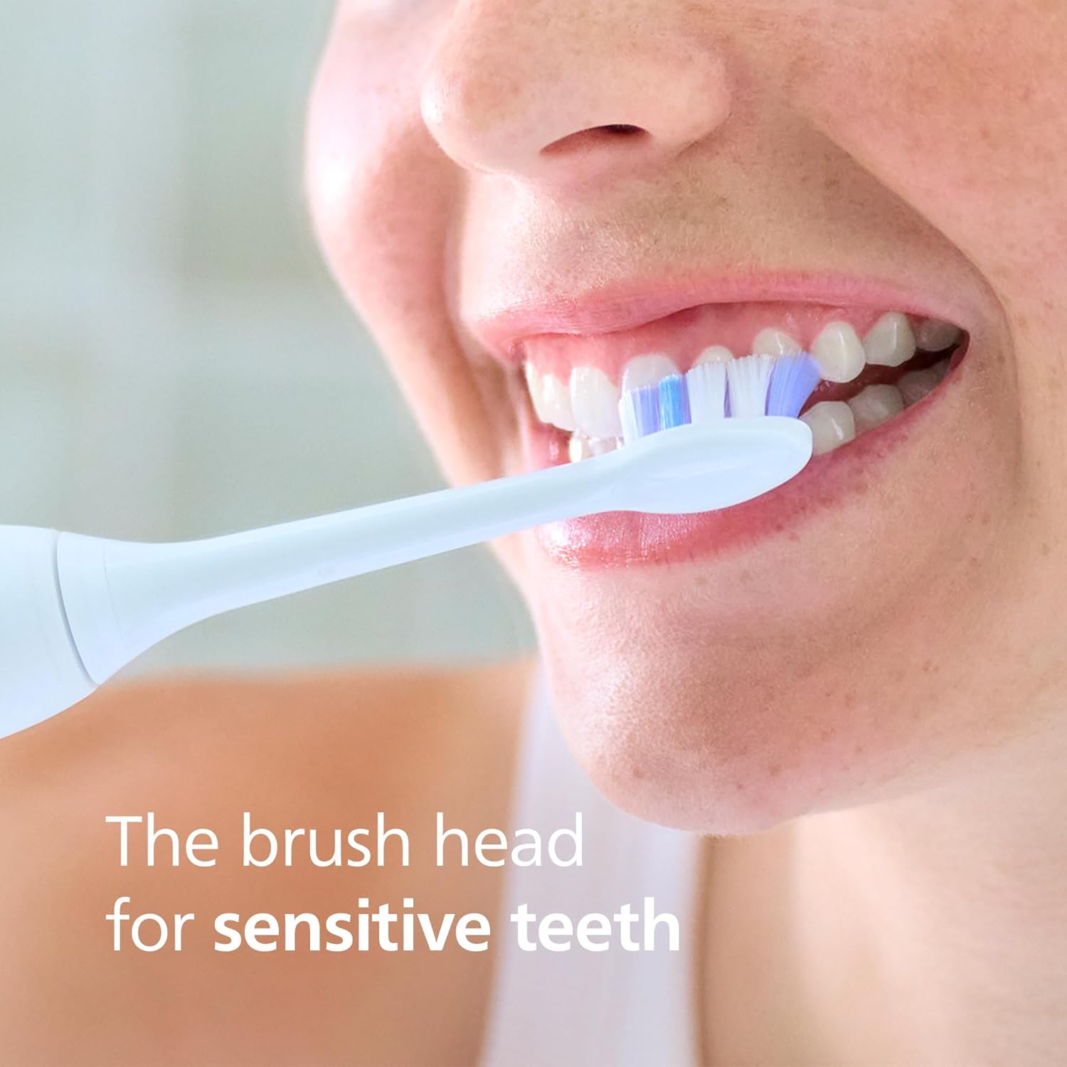 Detalle 2 de Philips Sonicare S2 Sensitive HX6052/77 Brush Heads, 2-Pack, White, Ultra-Soft