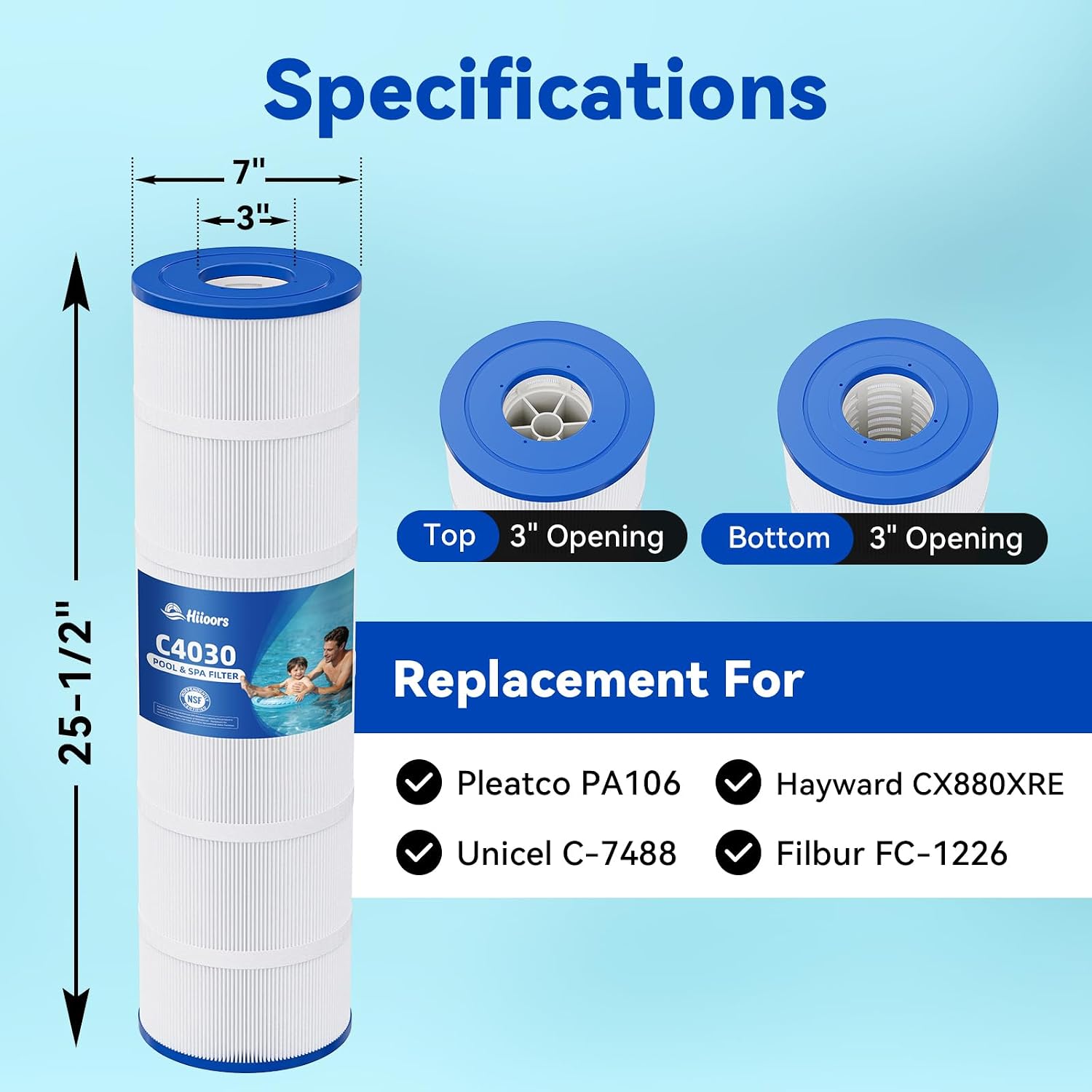 Detalle 2 de C4030 Pool Filter Cartridges