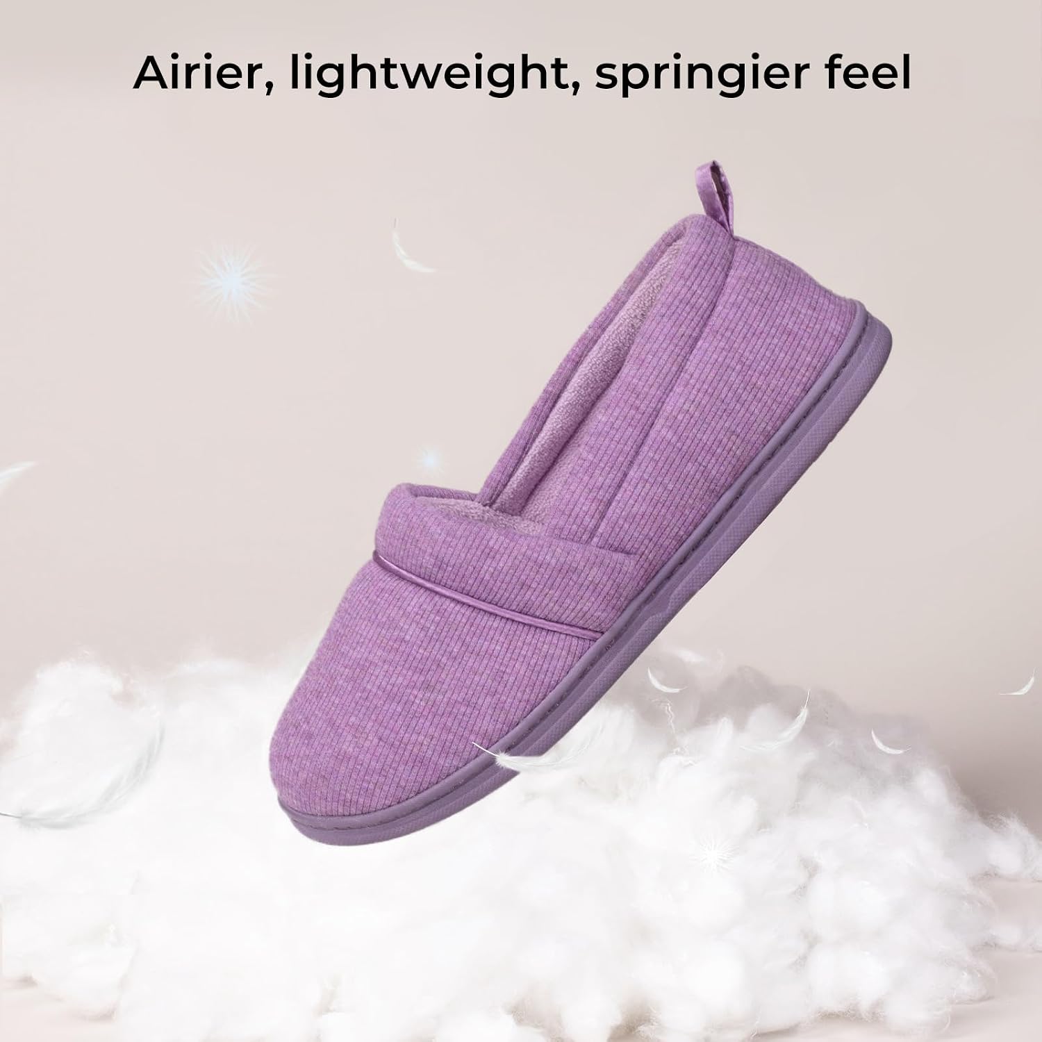 Thumbnail 4 de EverFoams Women's Memory Foam Comfort Knit House Shoes with Anti-Skid Rubber Sole