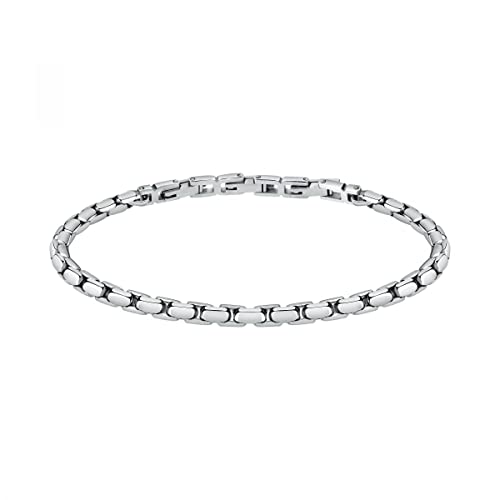 Detalle de Morellato Catene da uomo in acciaio SATX24 – bracciale in lega d'acciaio, 22 cm