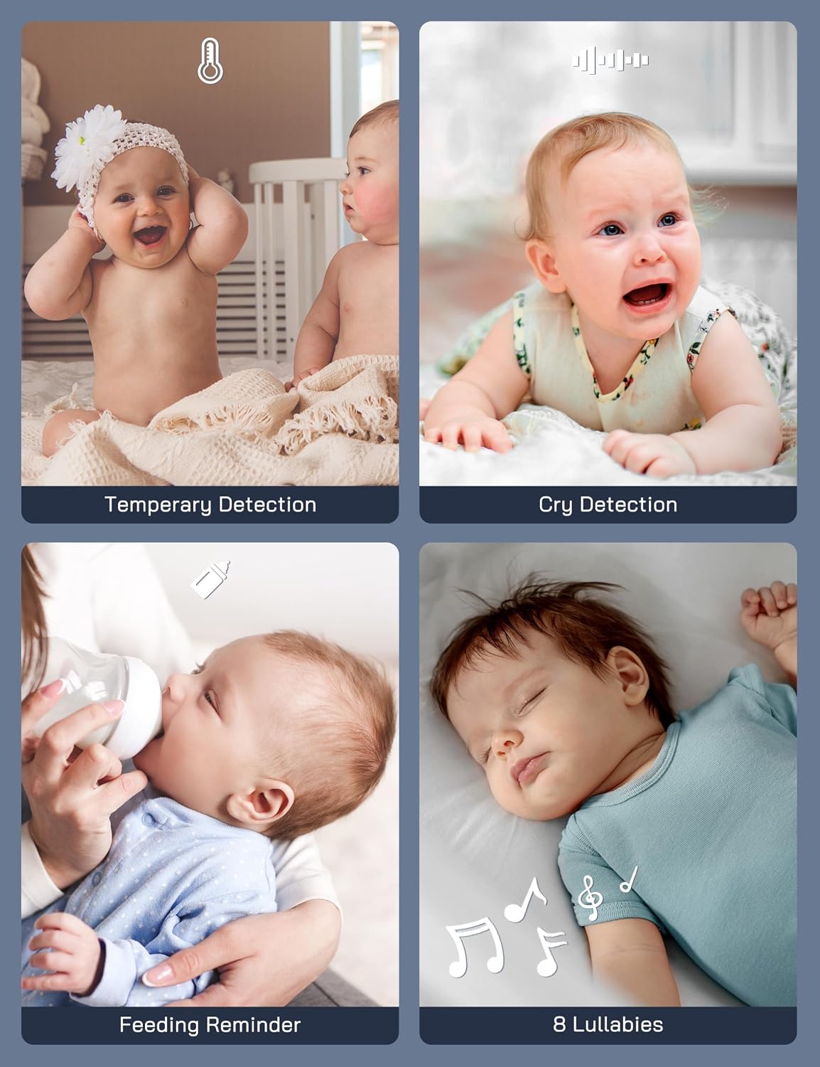 Detalle de WOLFANG WB03 5.0" Baby Monitor