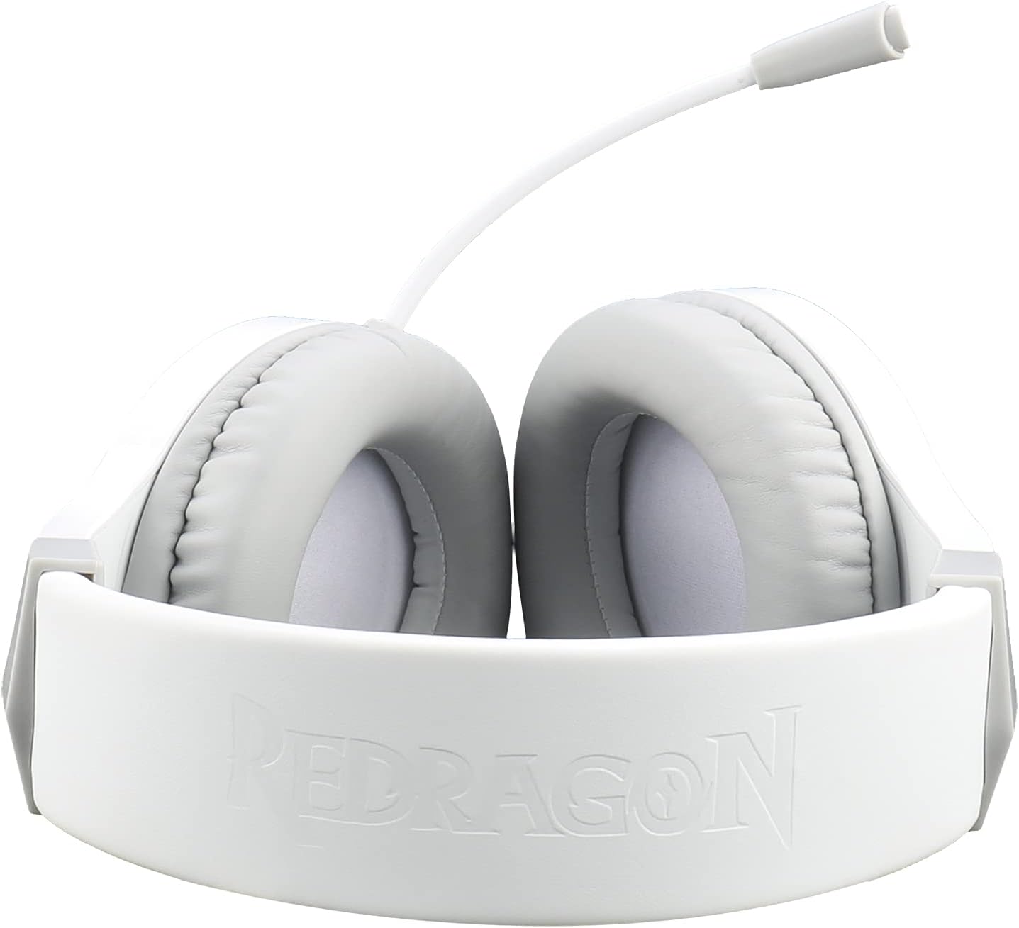 Detalle 1 de Redragon H260 Hylas kabelgebundenes Gaming-Headset (50-mm-Treiber) mit Mikrofon und RGB – weiß