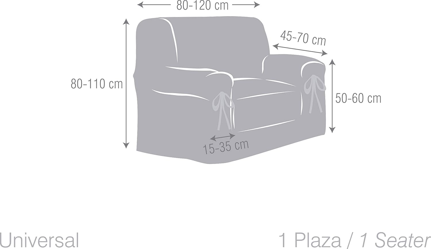 Thumbnail 3 de Eysa Calma Salvadivano Cotton grigio 80-120 cm