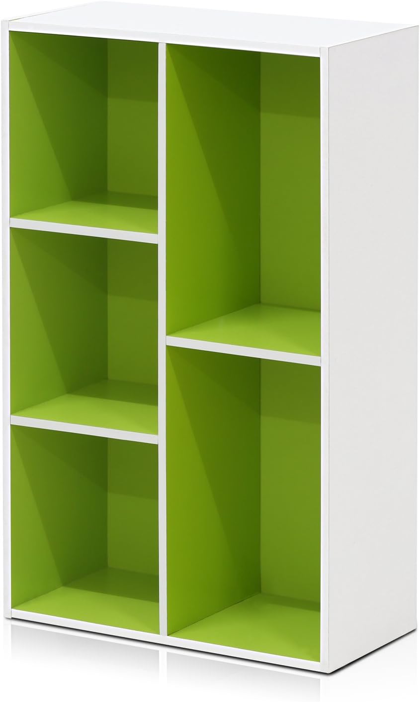 Thumbnail 6 de Furinno Luder Estantería de 5 cubos Blanco/Verde