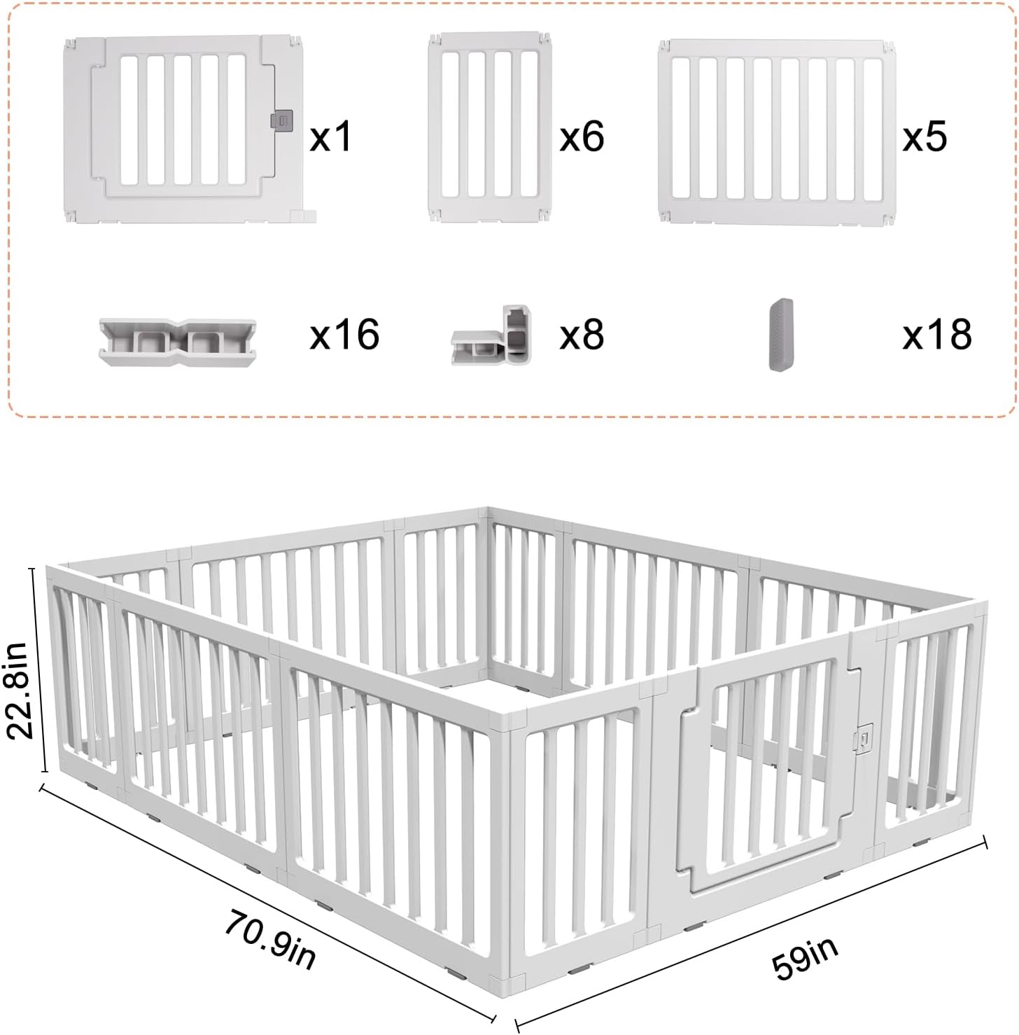 Thumbnail 2 de Gupamiga Playpen 150 x 180 cm