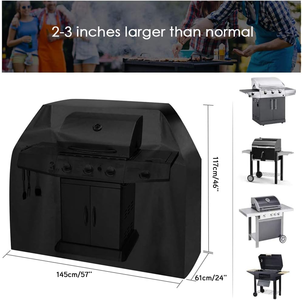 Detalle de BBQ Covers Waterproof Heavy Duty Large – 4 Burner Cover for Weber, Brinkmann