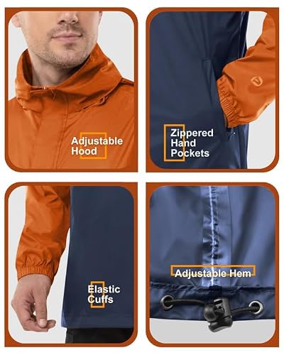 Thumbnail 6 de Outdoor Ventures Men's Waterproof Rain Jacket Packable Hooded Pullover