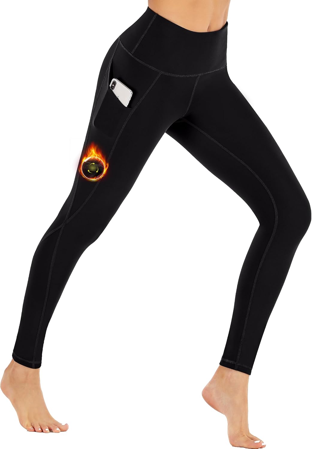 Detalle de Ewedoos Women's Fleece-Lined Leggings