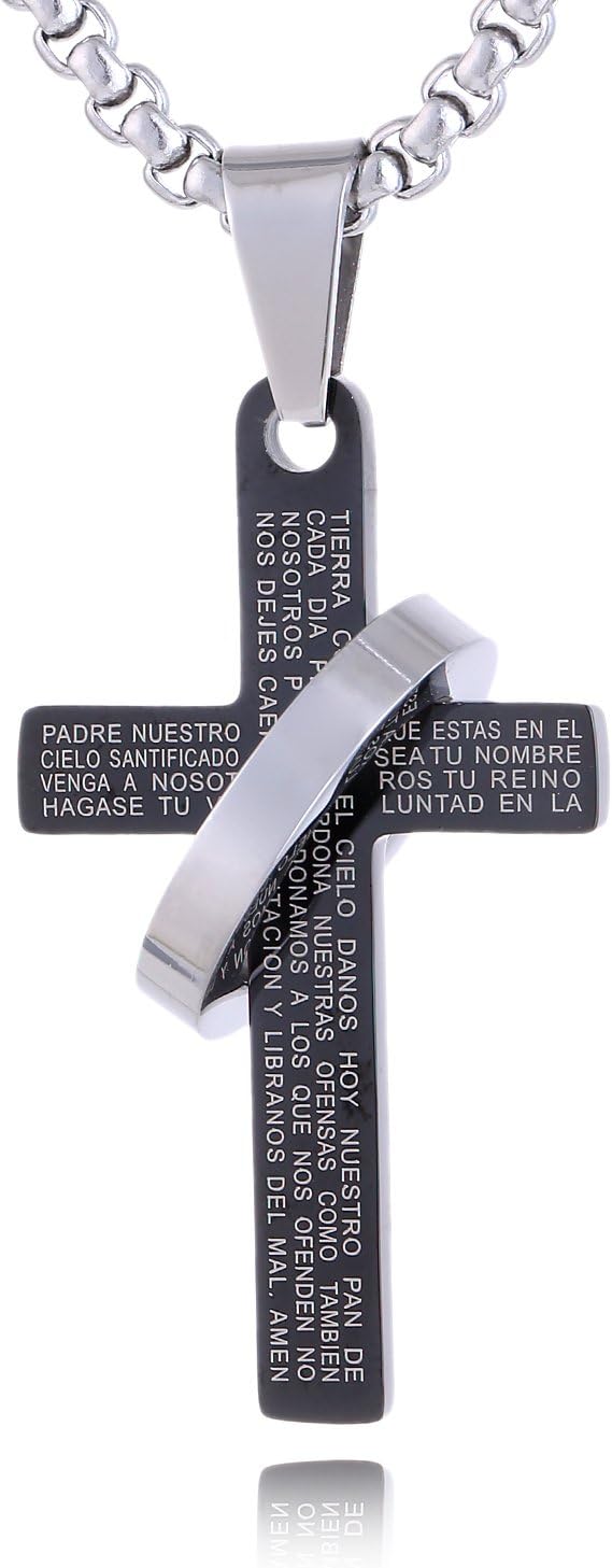 Thumbnail 1 de DonDon Collar hombre con cruz 52 cm