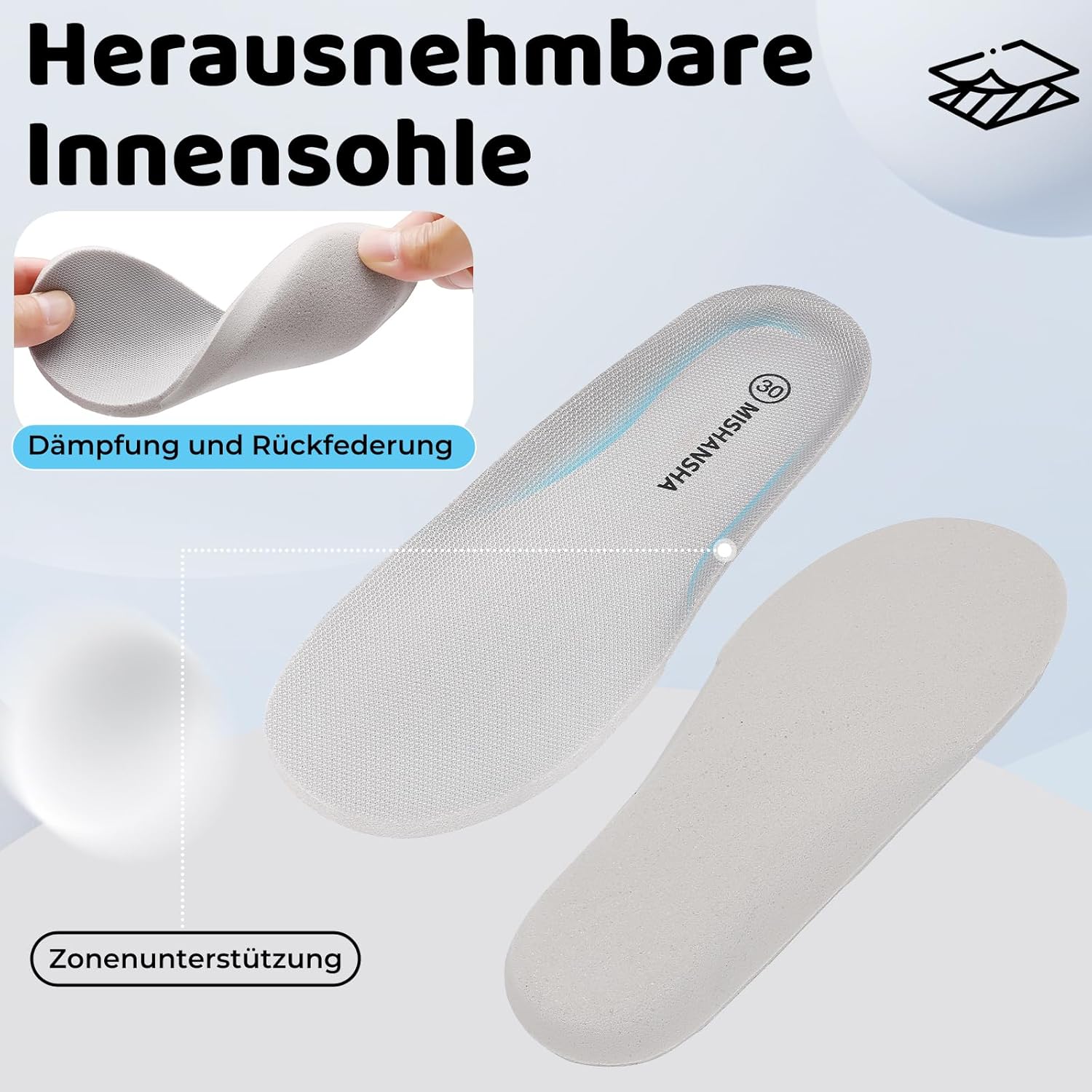 Thumbnail 5 de Mishansha Kinder-Sandalen: Outdoorschuhe mit geschlossener Zehenkappe, atmungsaktivem Mesh und rutschfester Sohle