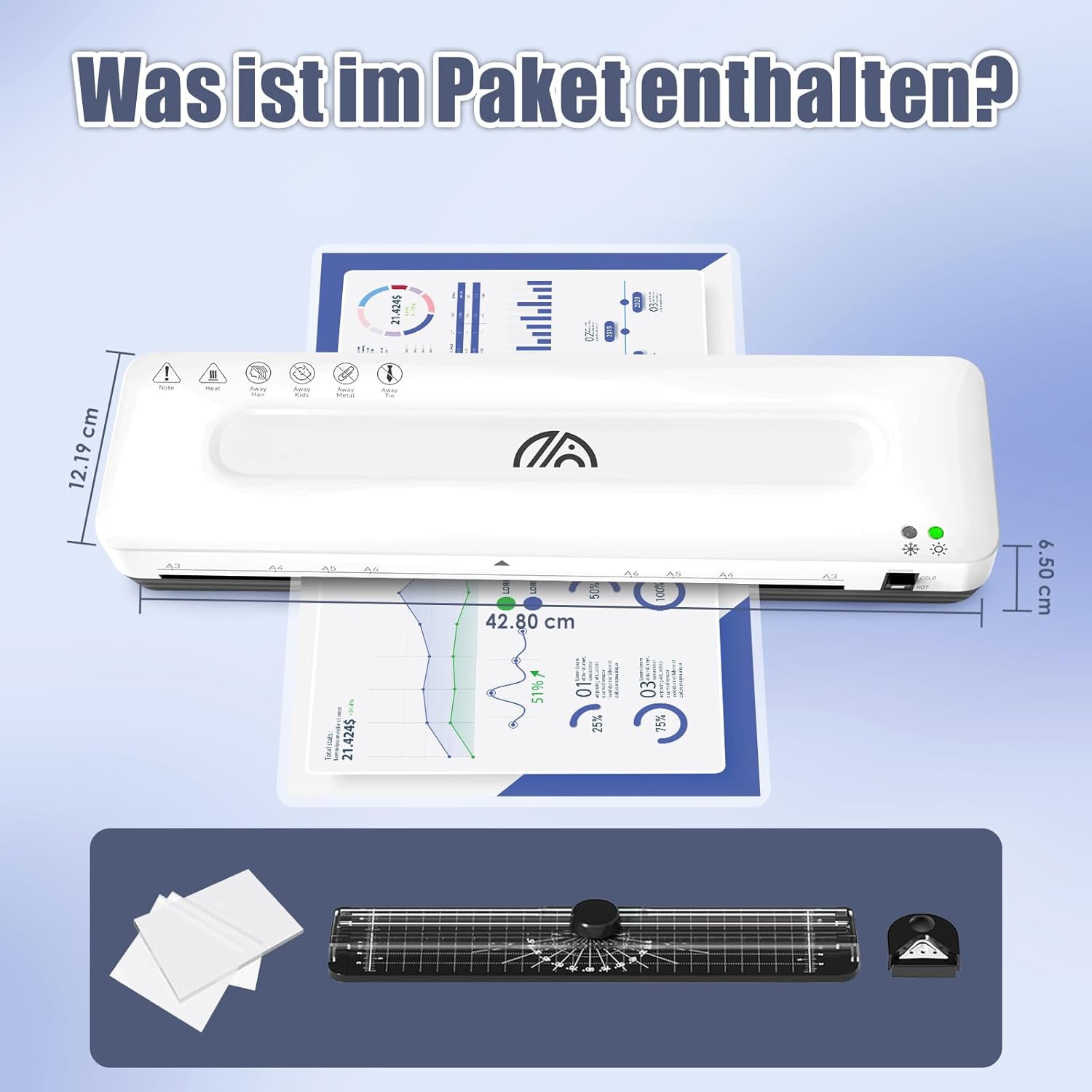 Thumbnail 6 de MAXDONE Laminiergerät A3 33 cm